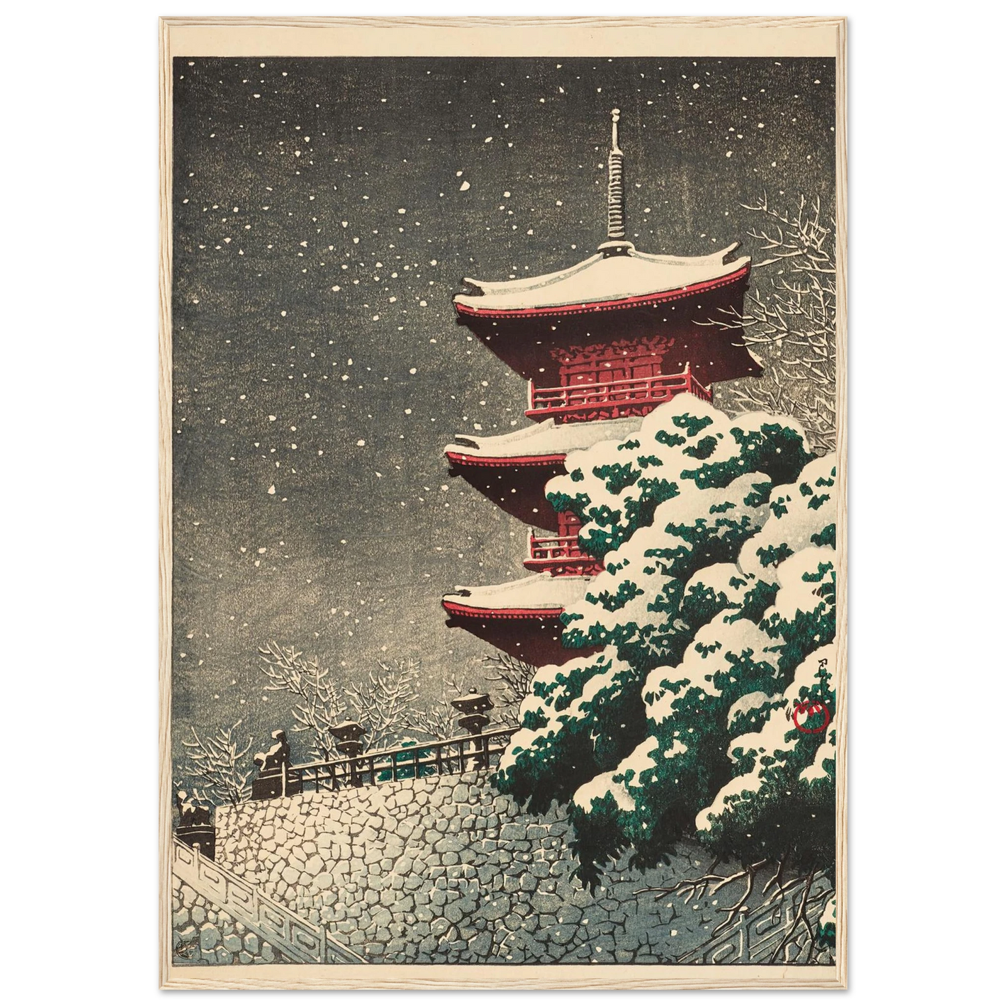 Izumo, Yasugi Kiyomizu (Yasugi Kiyomizu Temple at Izumo) (1926) Art Print | Kawase Hasui-Quipham Collections