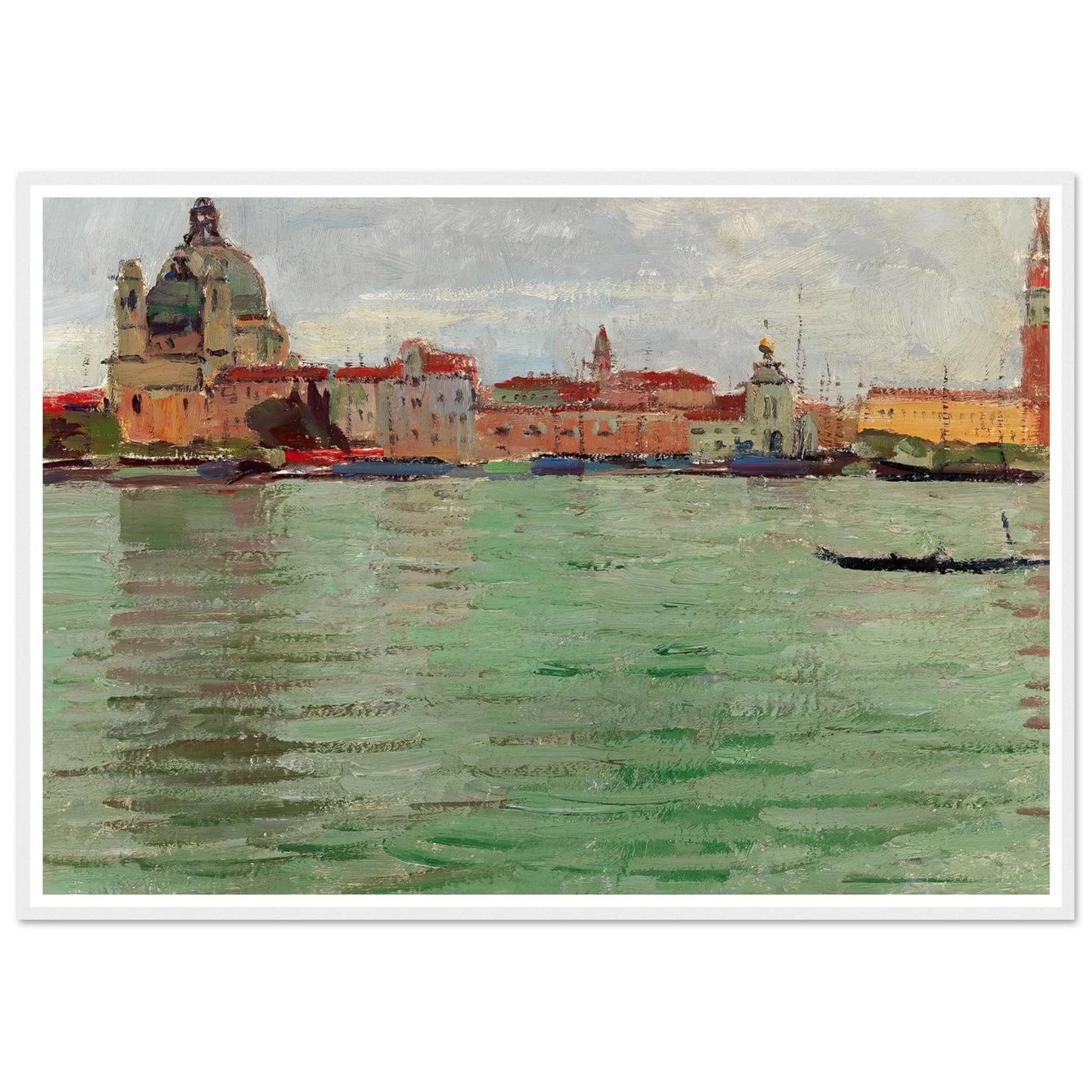 Venice, Santa Maria della Salute and Campanile di San Marco (c. 1922) Art Print | Carl Moll-Quipham Collections