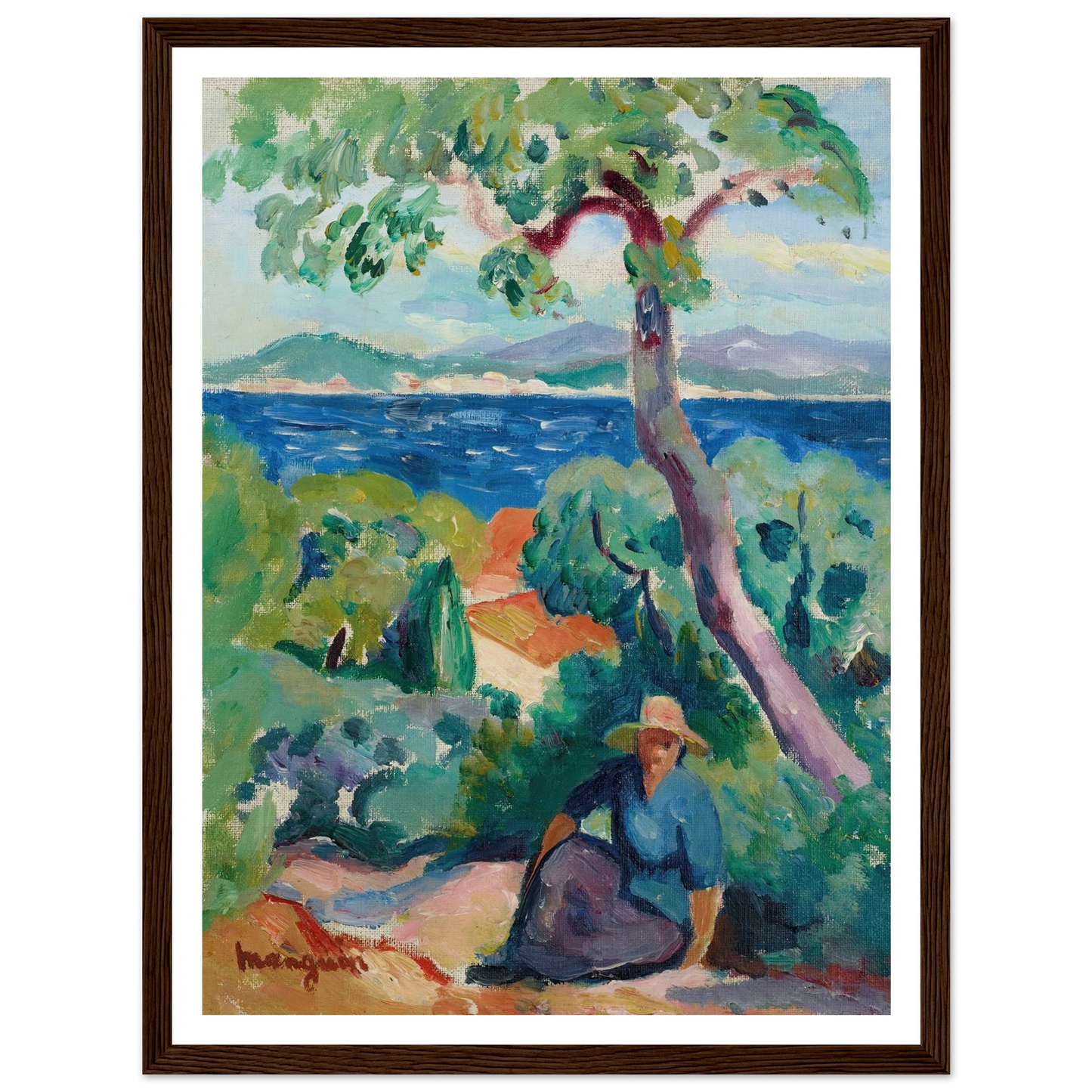 Le Chemin derrière l’Oustalet, Saint-Tropez (1919) Art Print | Henri Manguin-Quipham Collections