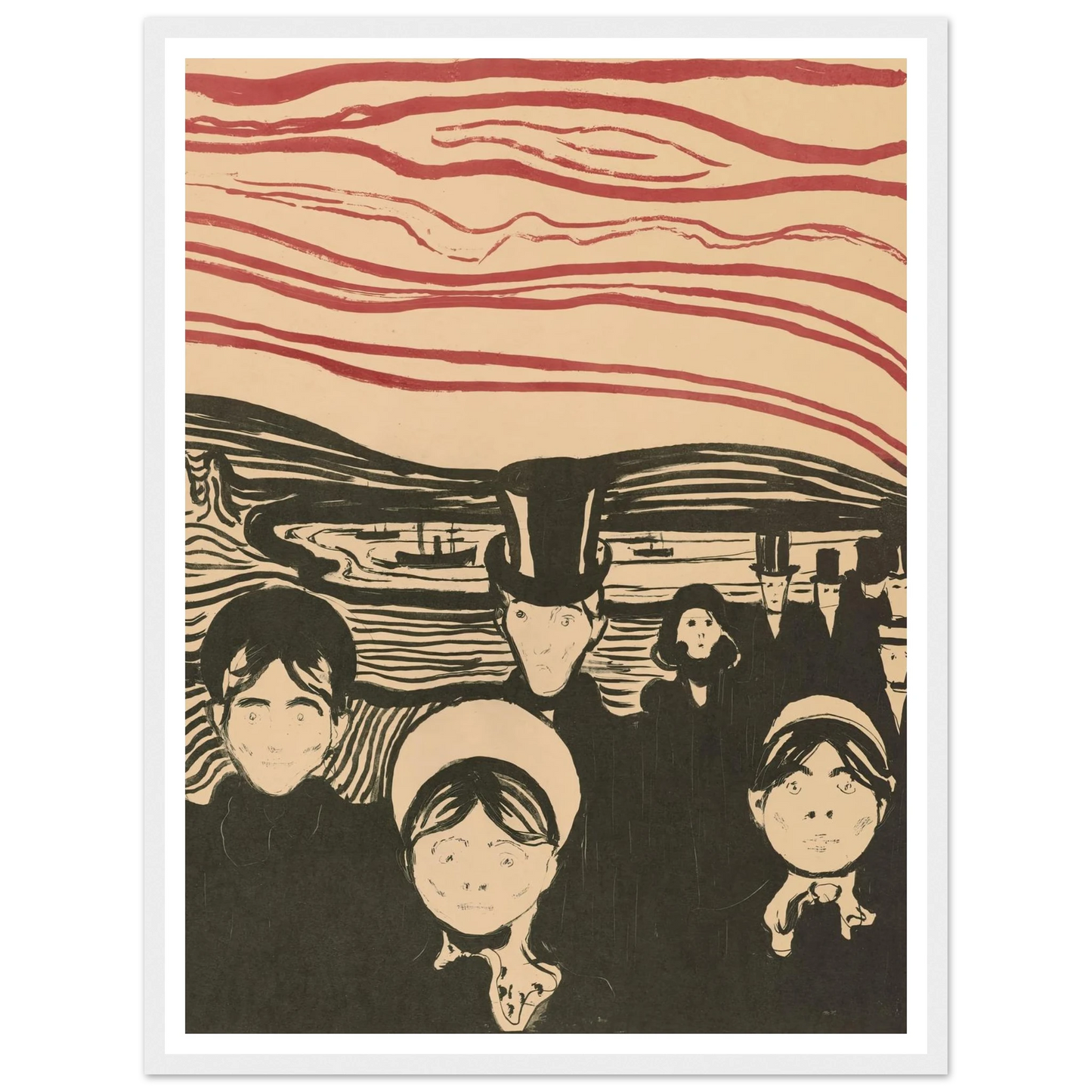 Angst (1896) Art Print | Edvard Munch-Quipham Collections