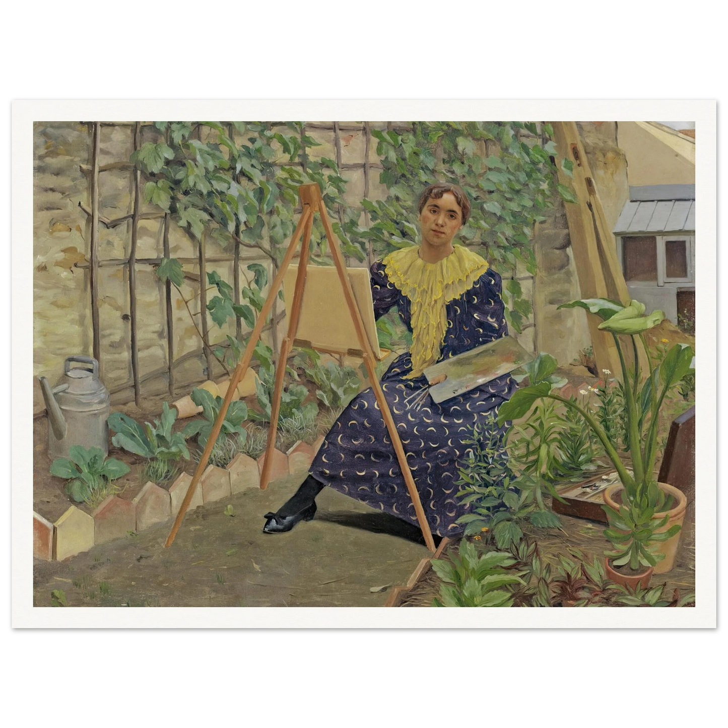 Young Girl Painting (1892) Art Print | Felix Vallotton-Quipham Collections