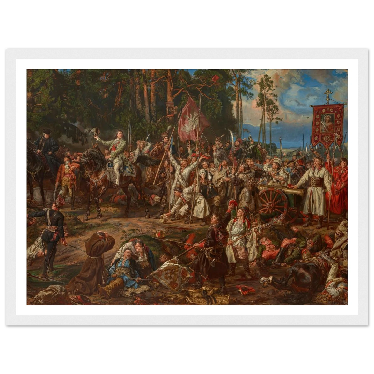 Kościuszko at Racławice (1888) Art Print | Jan Matejko-Quipham Collections