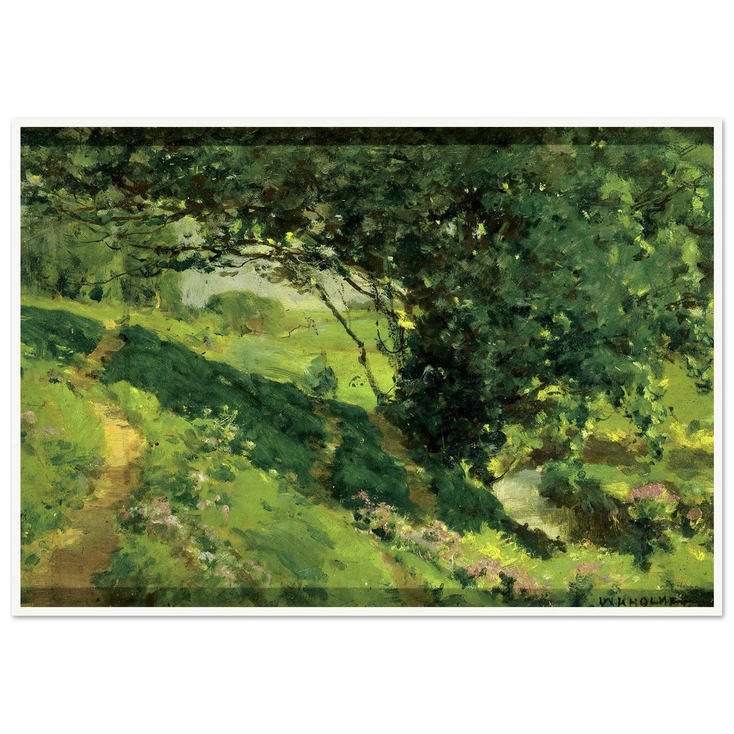 Original Sketch Of ‘the Wanderlusters’ Rest’ (ca. 1915) Art Print | William Henry Holmes-Quipham Collections