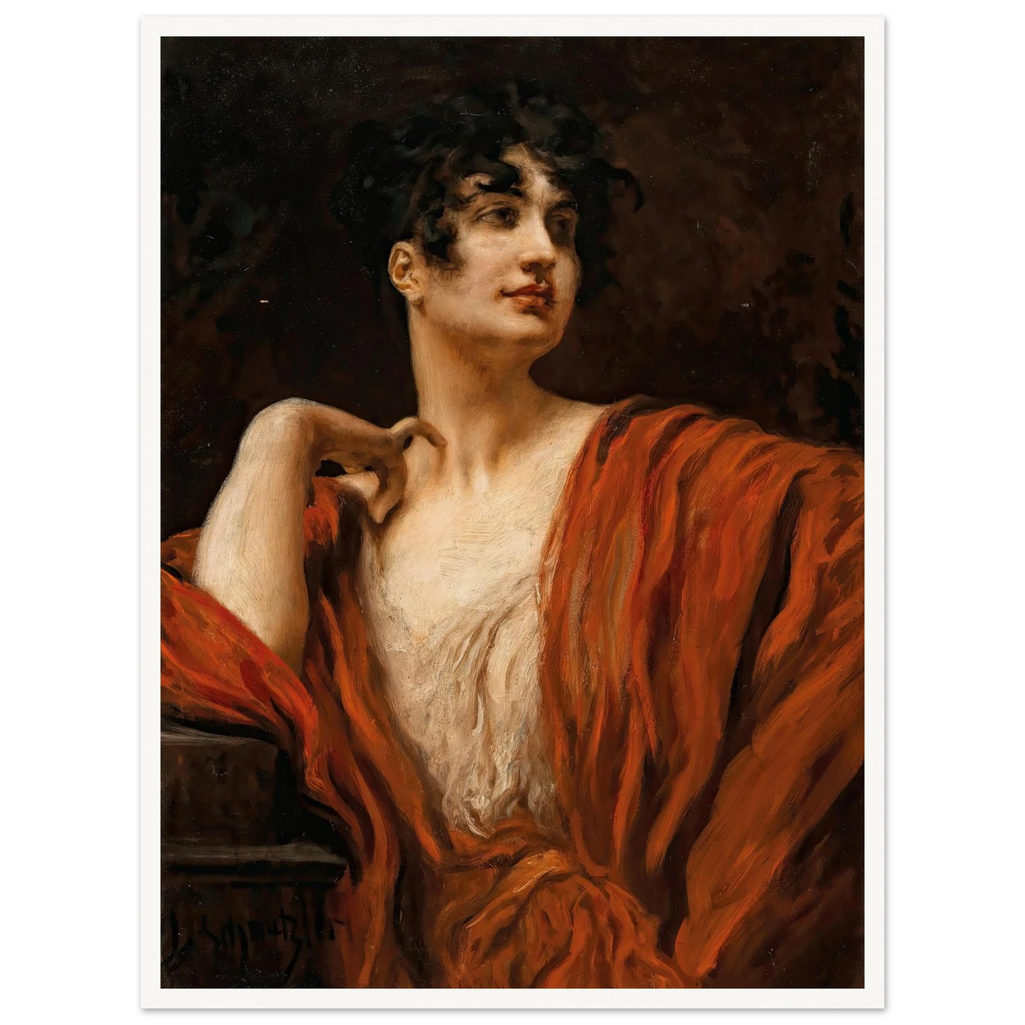 A Young Beauty Art Print | Leopold Schmutzler-Quipham Collections