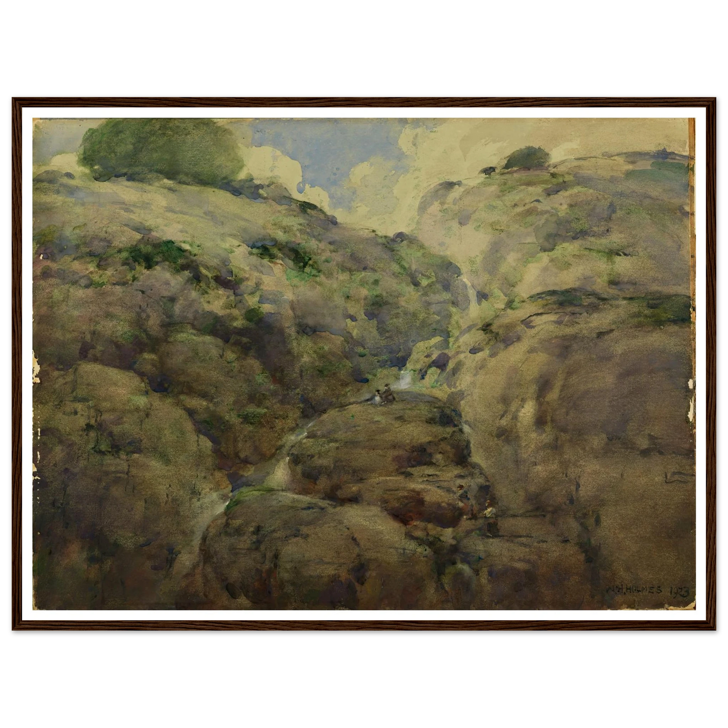 Mountain Gorge, Colorado (1923) Art Print | William Henry Holmes-Quipham Collections