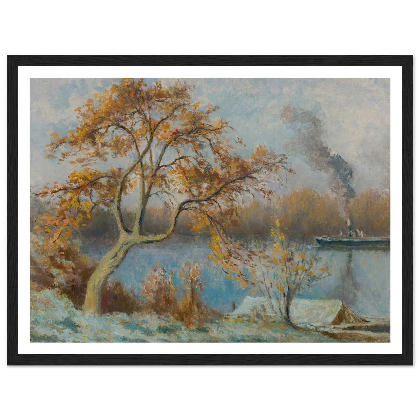 Les Bords De Seine Au Printemps (circa 1920) Art Print | Maximilien Luce-Quipham Collections