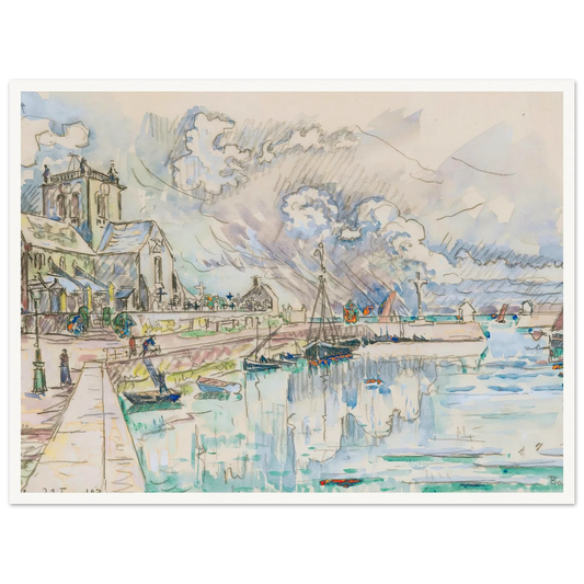 Barfleur, Le Port (1930) Art Print | Paul Signac-Quipham Collections