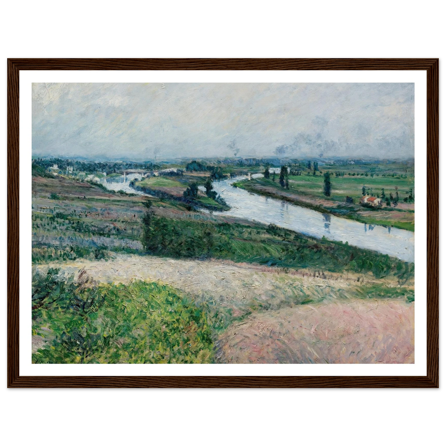 La Seine À La Pointe D’epinay (circa 1888) Art Print | Gustave Caillebotte-Quipham Collections