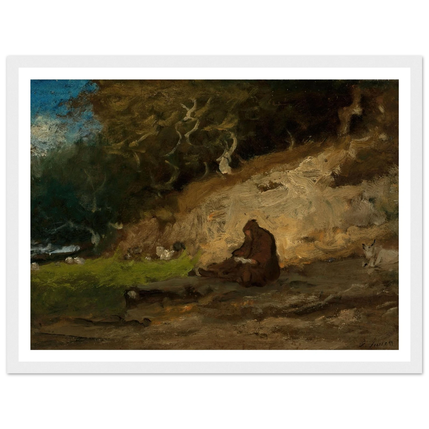 The Hermit (circa 1883-85) Art Print | George Inness-Quipham Collections