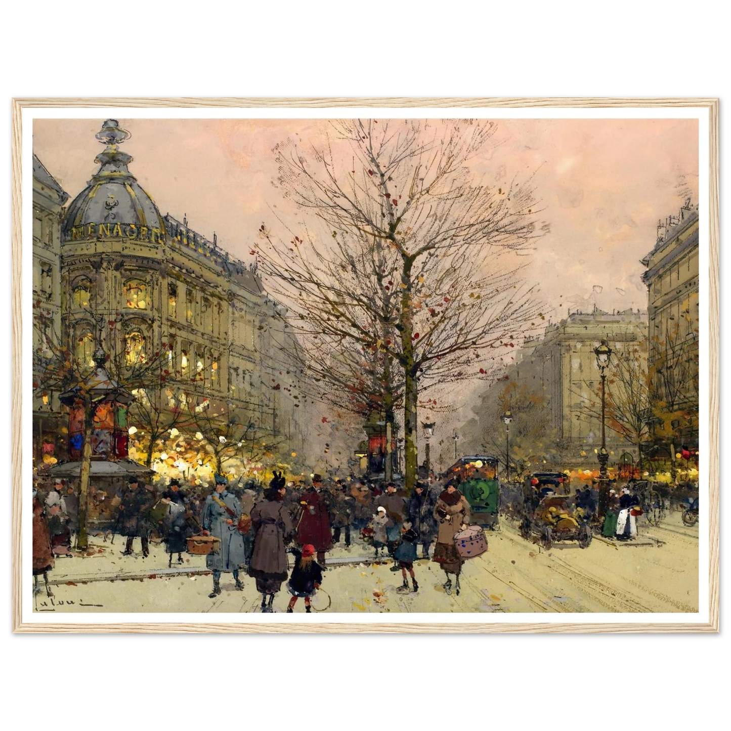 Les Grands Boulevards, Paris Art Print | Eugene Galien Laloue-Quipham Collections