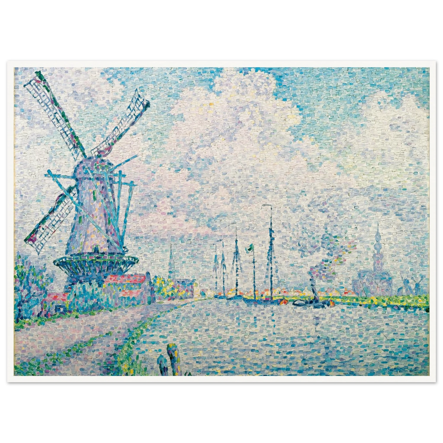 Canal of Overschie Art Print | Paul Signac-Quipham Collections