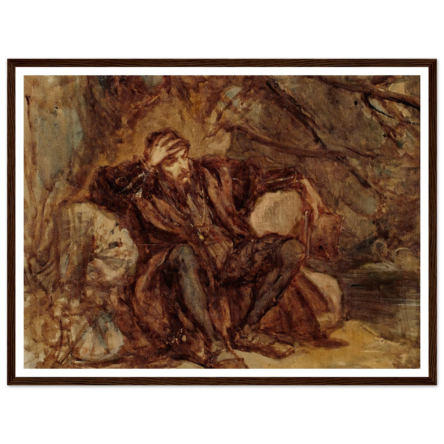 Sigismund Augustus in the Vilnius garden, sketch (1865) Art Print | Jan Matejko-Quipham Collections