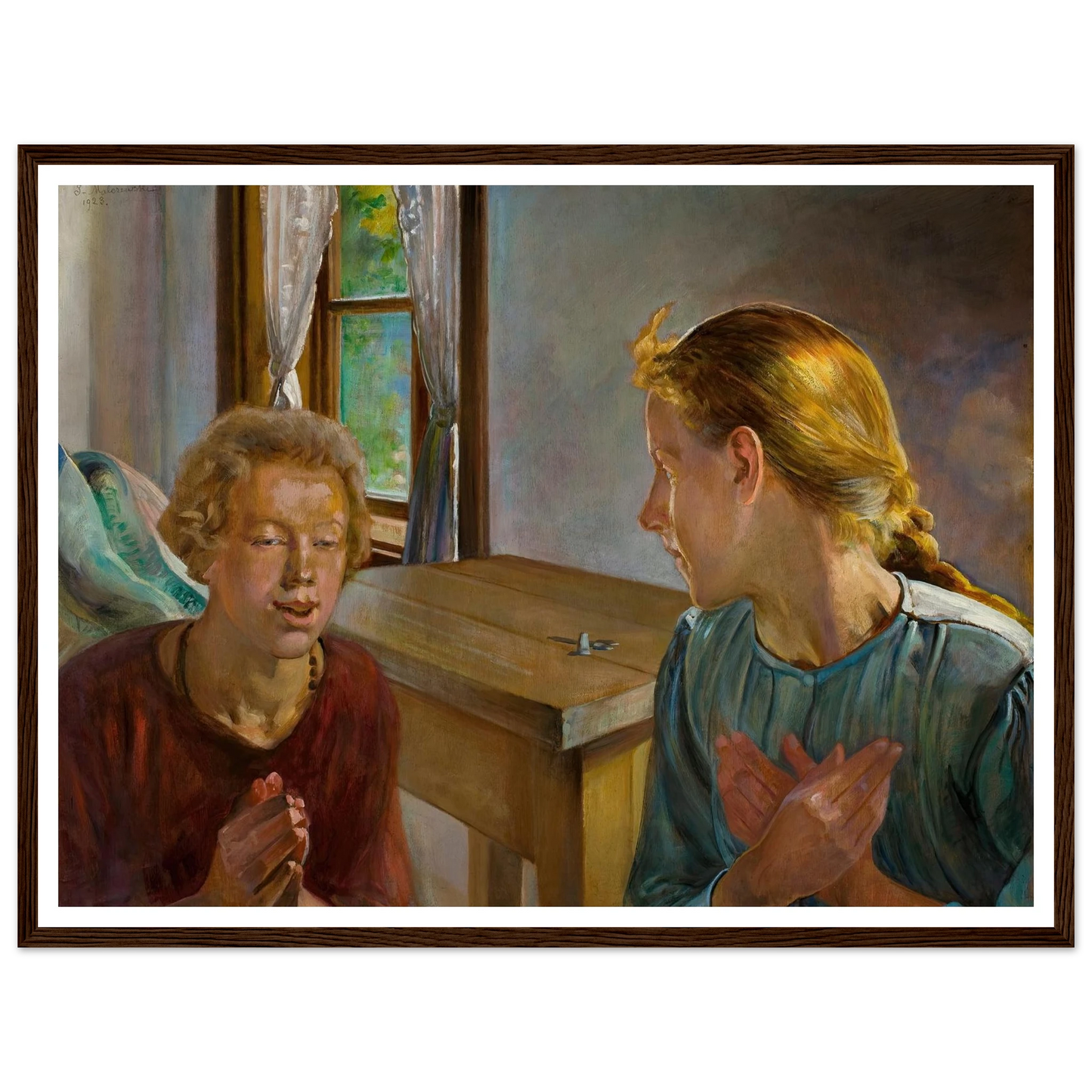 Annunciation (1923) Art Print | Jacek Malczewski-Quipham Collections