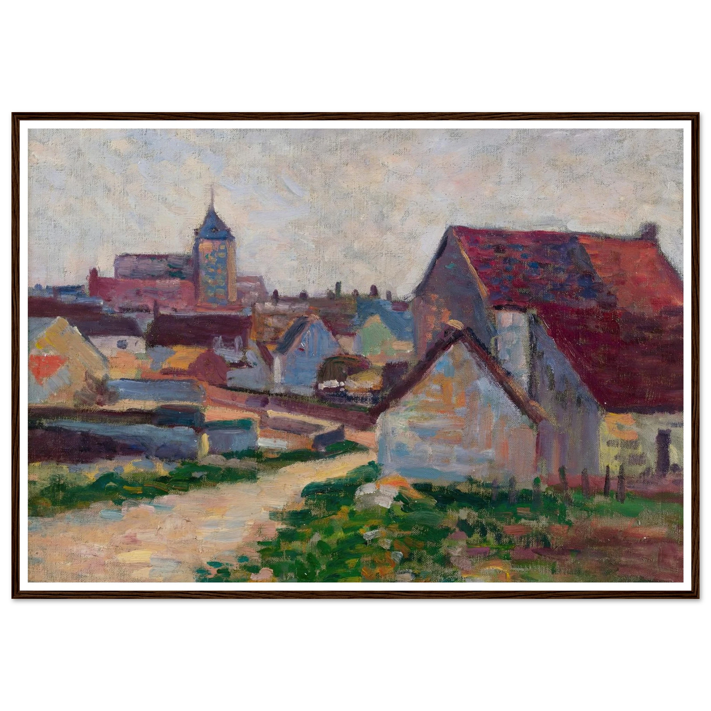 Le Village De Conche-Sur-Condoires (1897) Art Print | Maximilien Luce-Quipham Collections