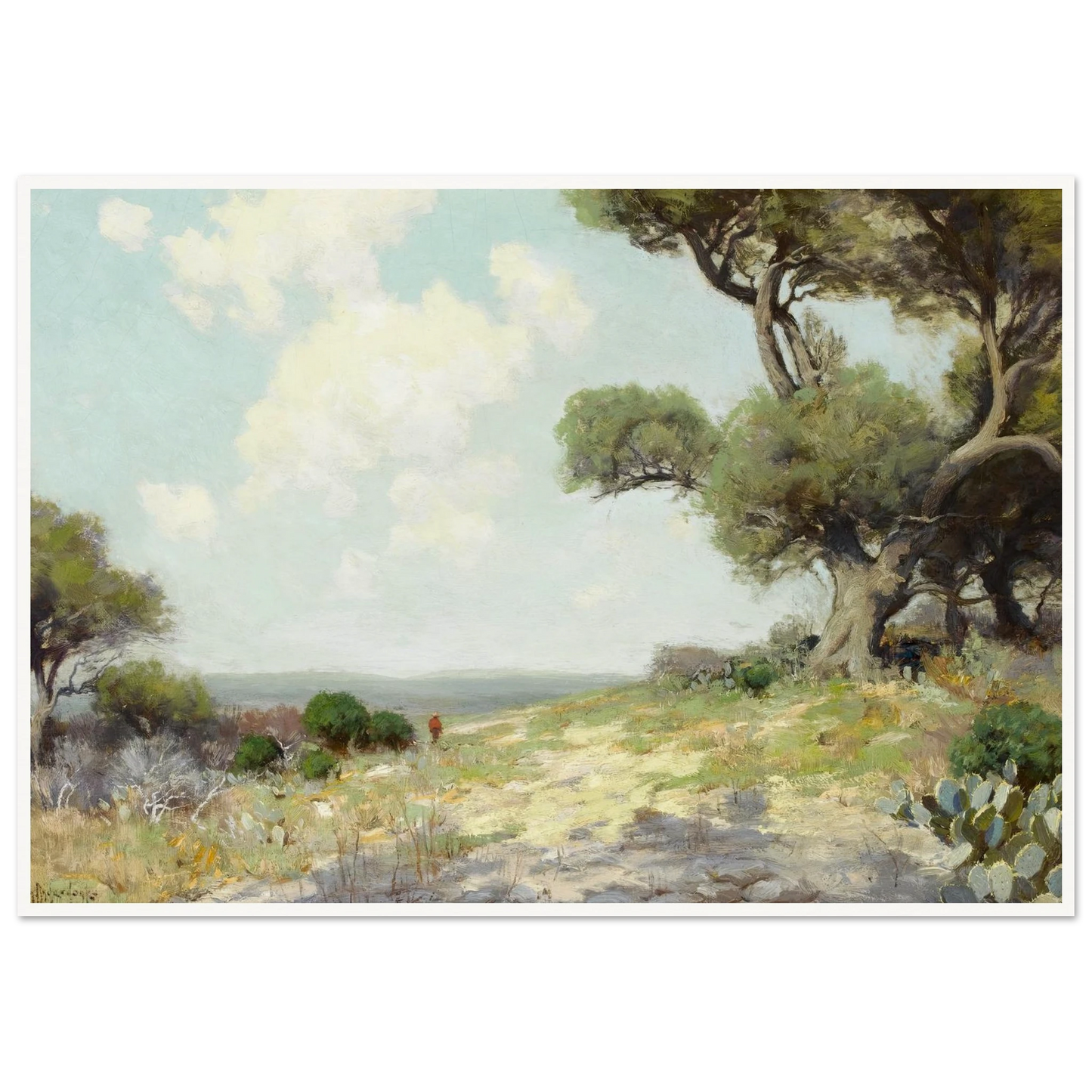 In the Hills — Southwest Texas (1912) Art Print | Julian Onderdonk-Quipham Collections