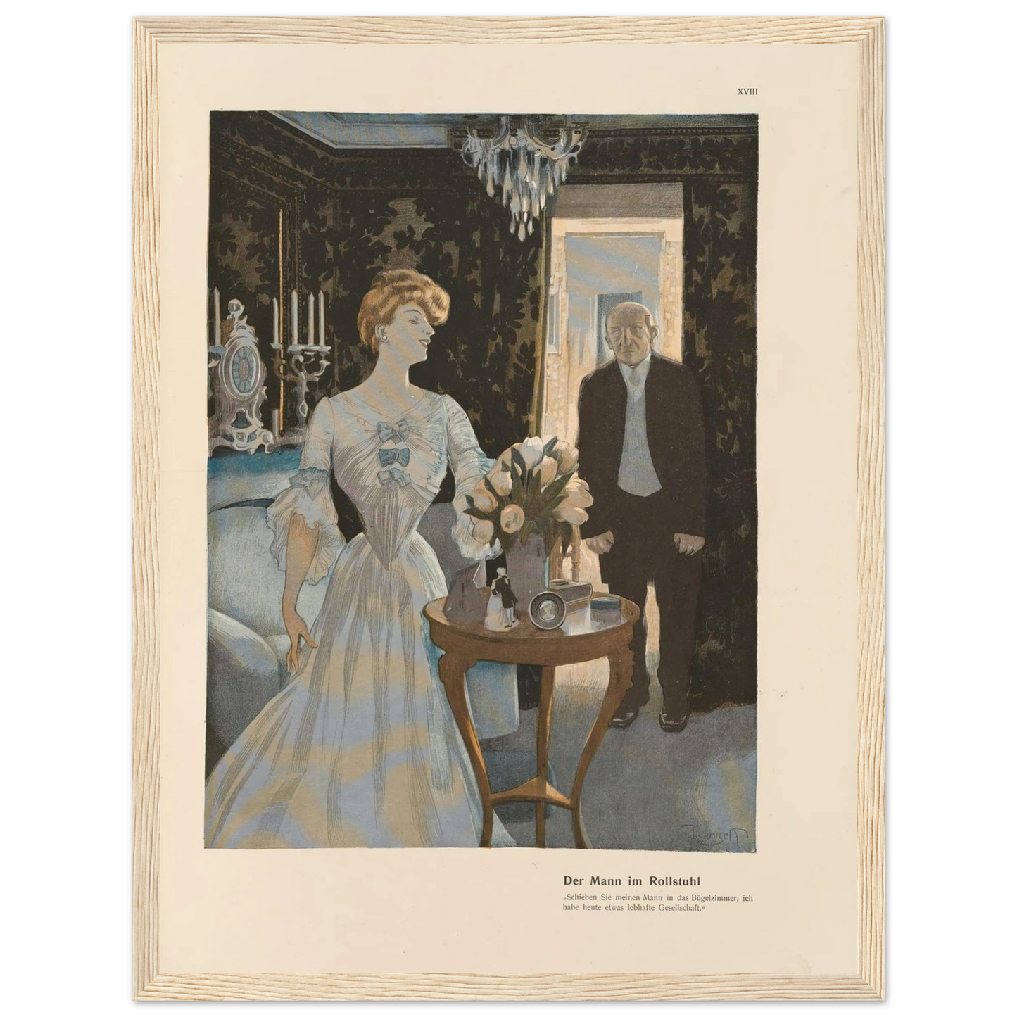Der Mann im Rollstuhl (1908) Art Print | Ferdinand Freiherr von Reznicek-Quipham Collections