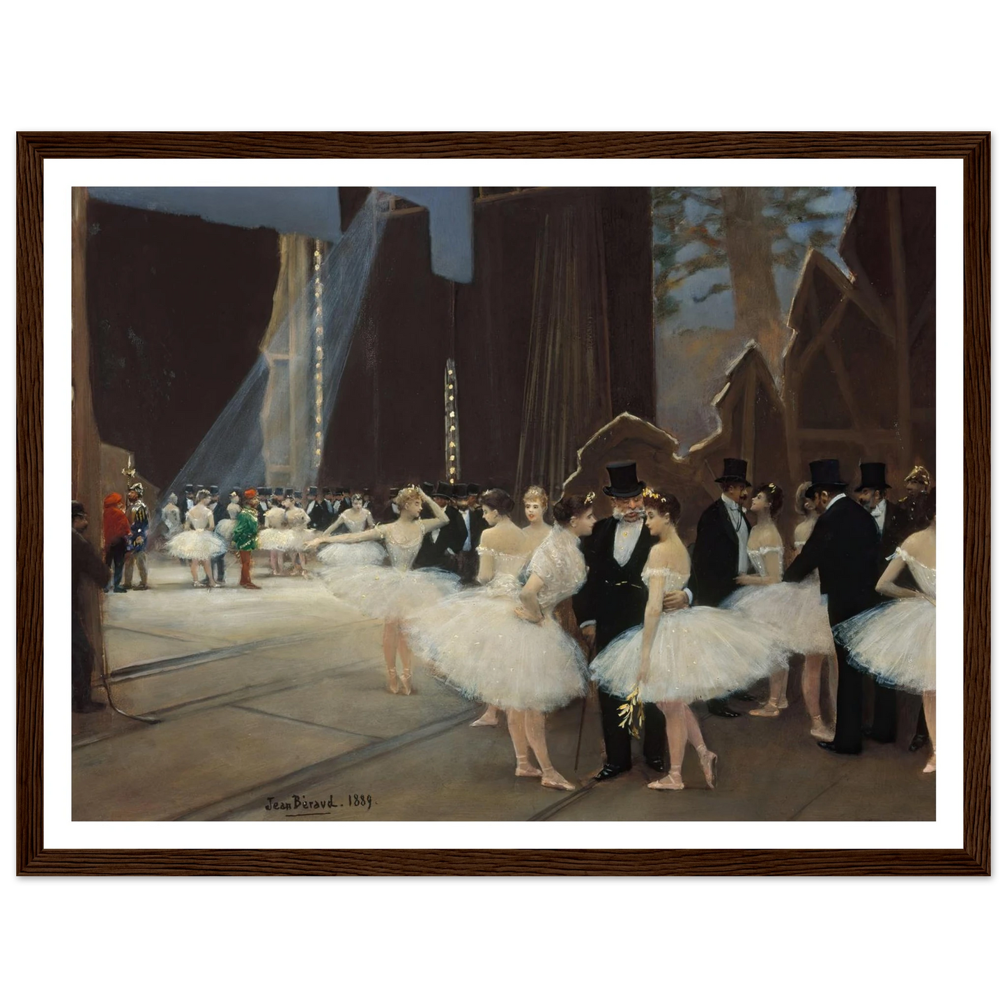 Les coulisses de l’Opéra de Paris (1889) Art Print | Jean Beraud-Quipham Collections
