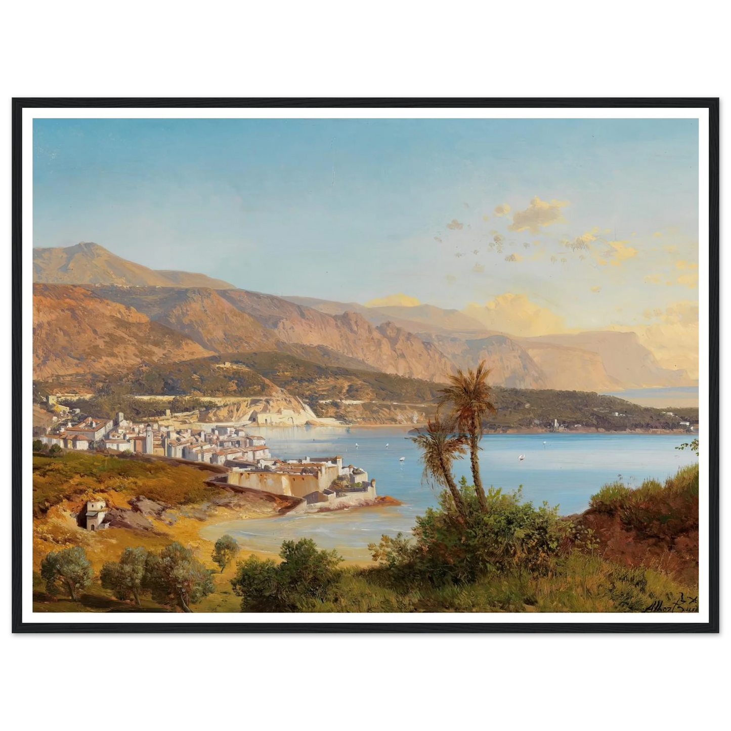 Blick über die Bucht von Villefranche-sur-Mer Art Print | Albert Zimmermann-Quipham Collections
