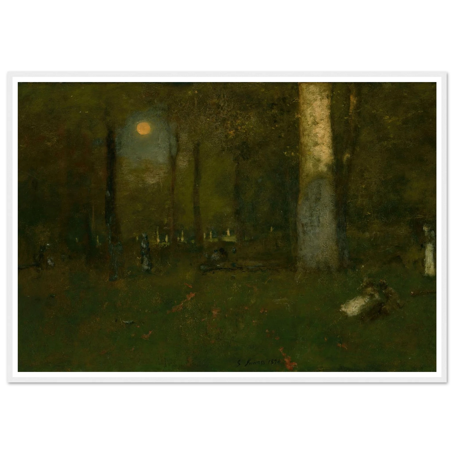 Picnic in the Woods, Montclair, New Jersey (1894) Art Print | George Inness-Quipham Collections