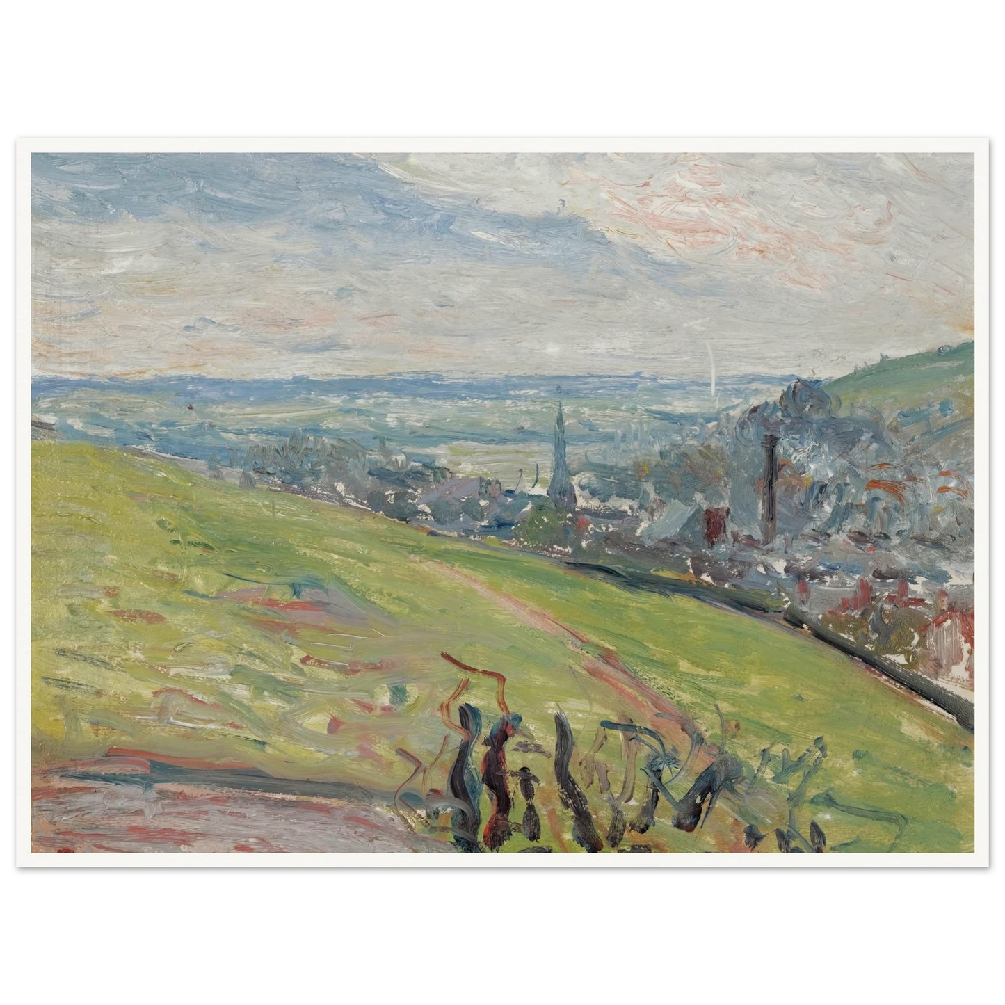 Environs De Rouen (1883) Art Print | Camille Pissarro-Quipham Collections