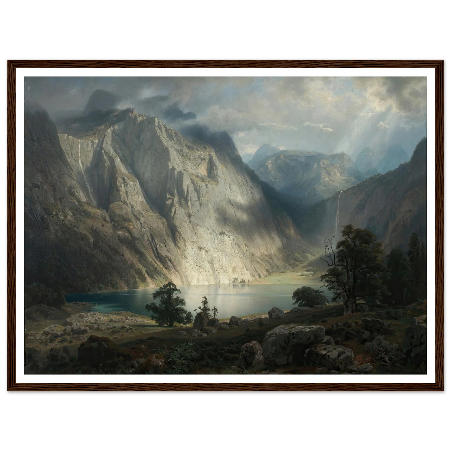 Obersee bei Berchtesgaden (1858) Art Print | August Wilhelm Leu-Quipham Collections