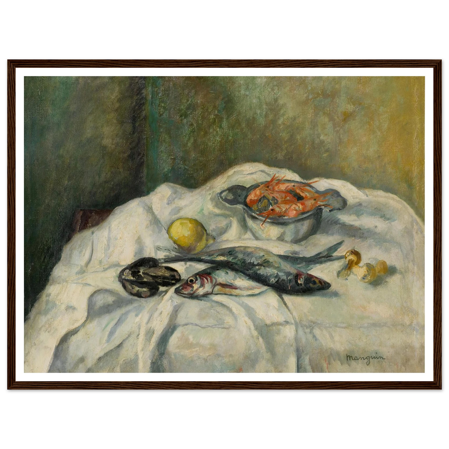 Harengs et crevettes (1934) Art Print | Henri Manguin-Quipham Collections