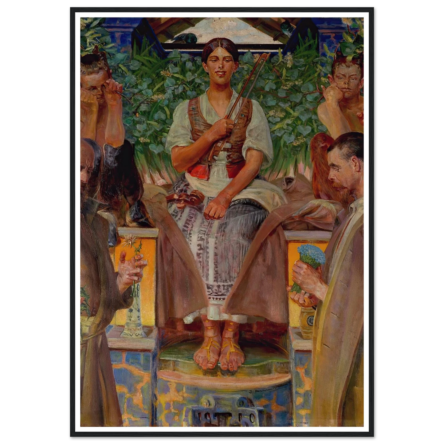 Homage to art and the muse (1910) Art Print | Jacek Malczewski-Quipham Collections