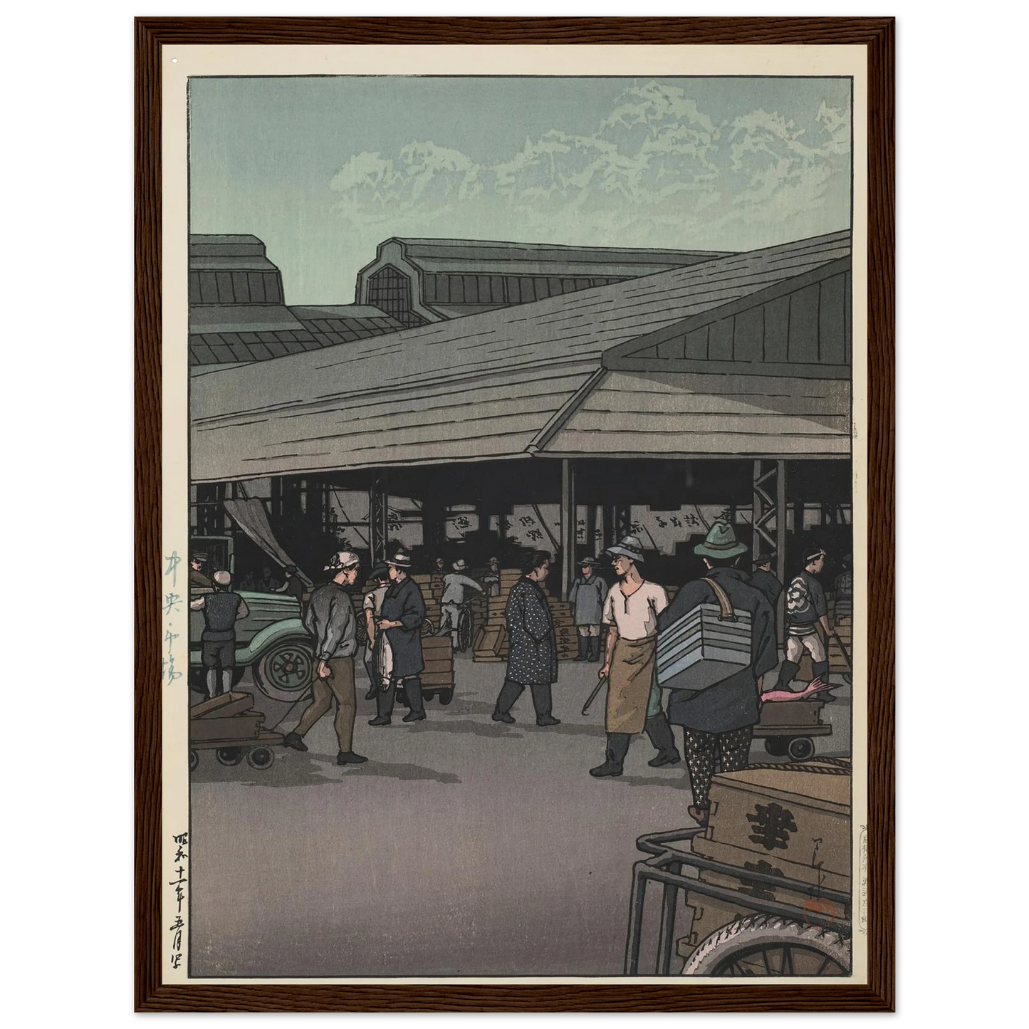 Chuo shijo (The Central Market) (1936) Art Print | Kawase Hasui-Quipham Collections