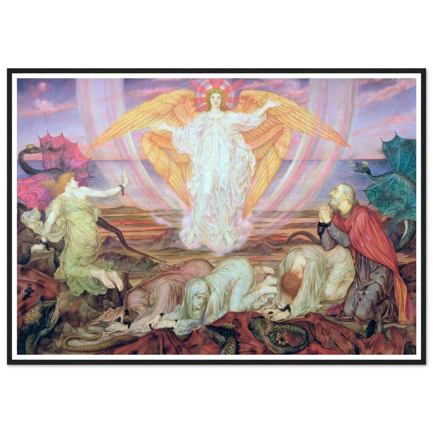 Death of the Dragon (circa 1914) Art Print | Evelyn de Morgan-Quipham Collections