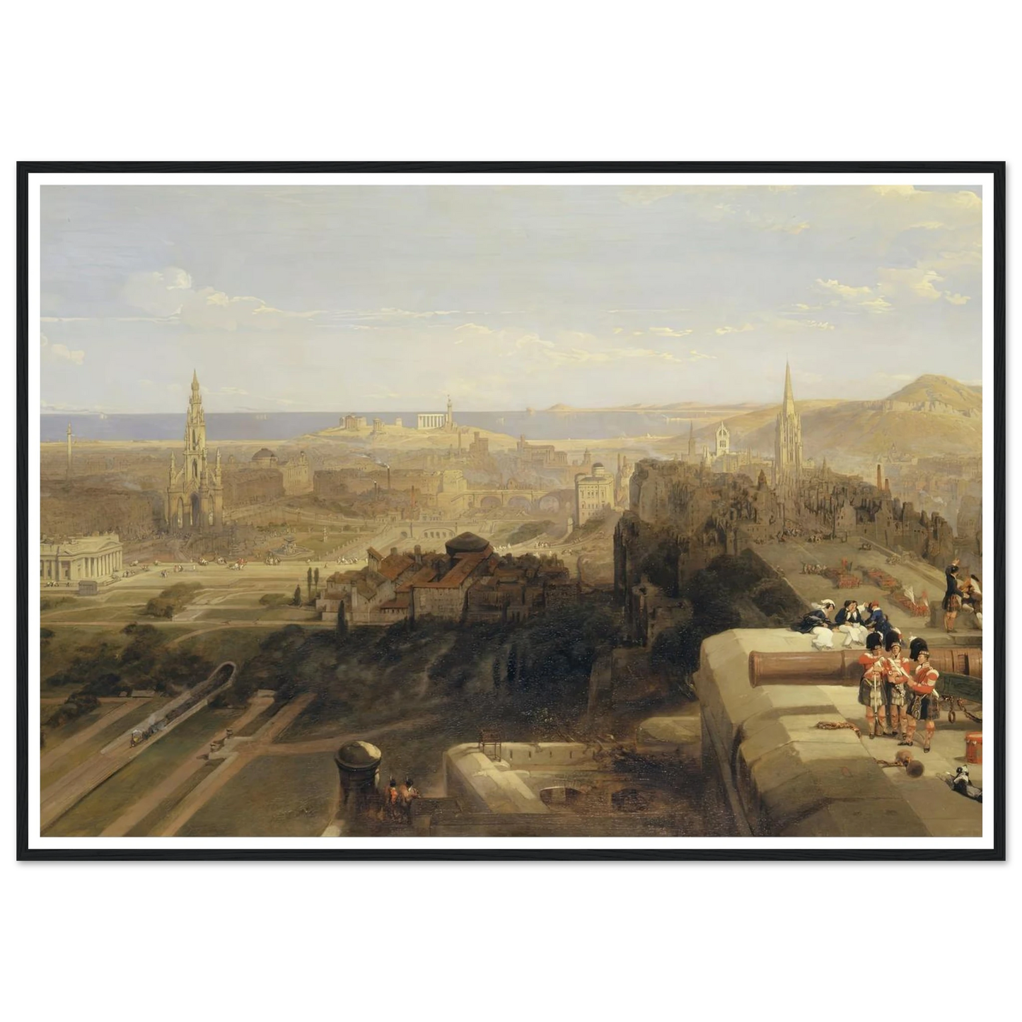 Edinburgh from the Castle Art Print | David Roberts-Quipham Collections