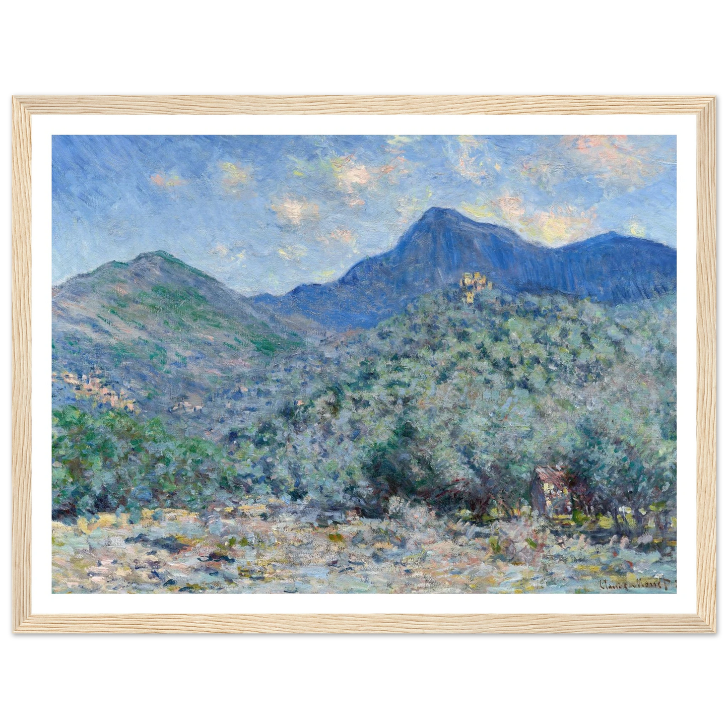 Valle Buona, Near Bordighera (1884) Art Print | Claude Monet-Quipham Collections