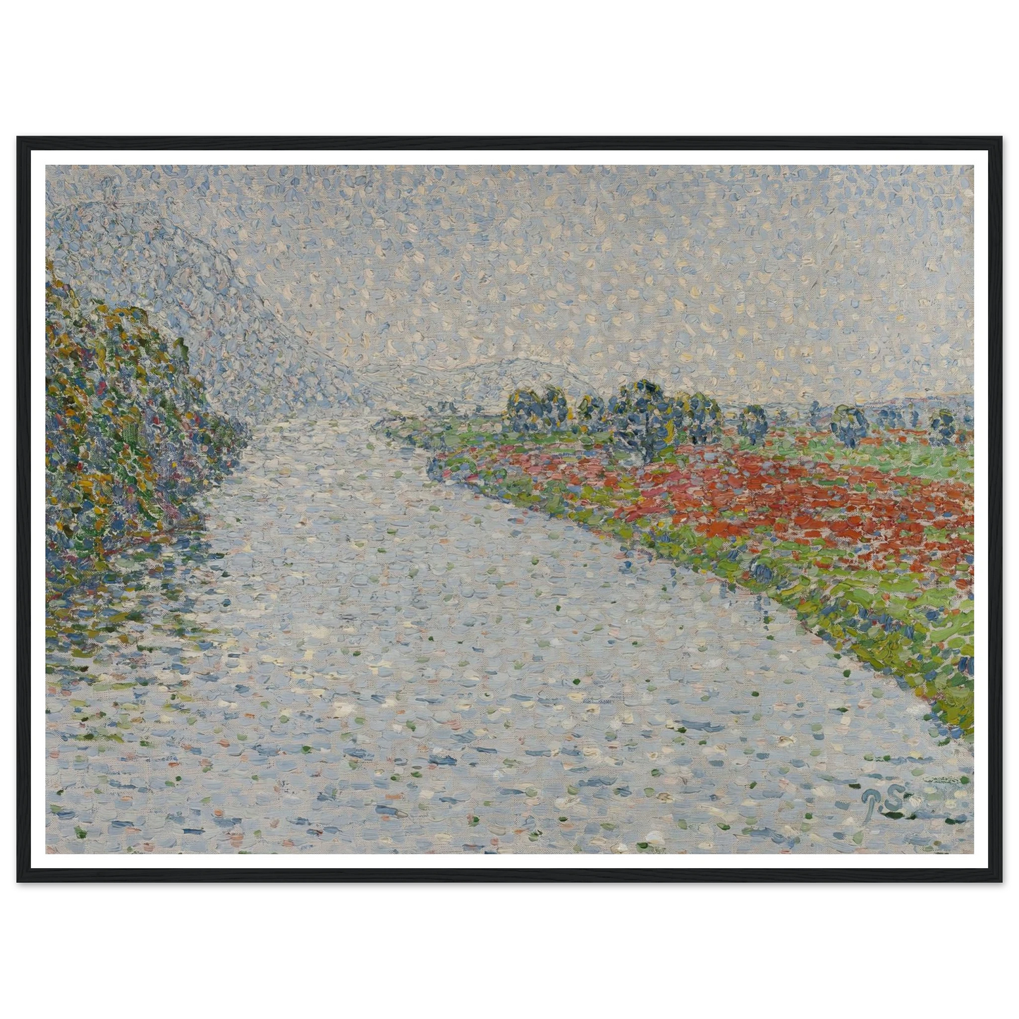 Riverside landscape(Ruhr near Hohensyburg) (circa 1902) Art Print | Christian Rohlfs-Quipham Collections