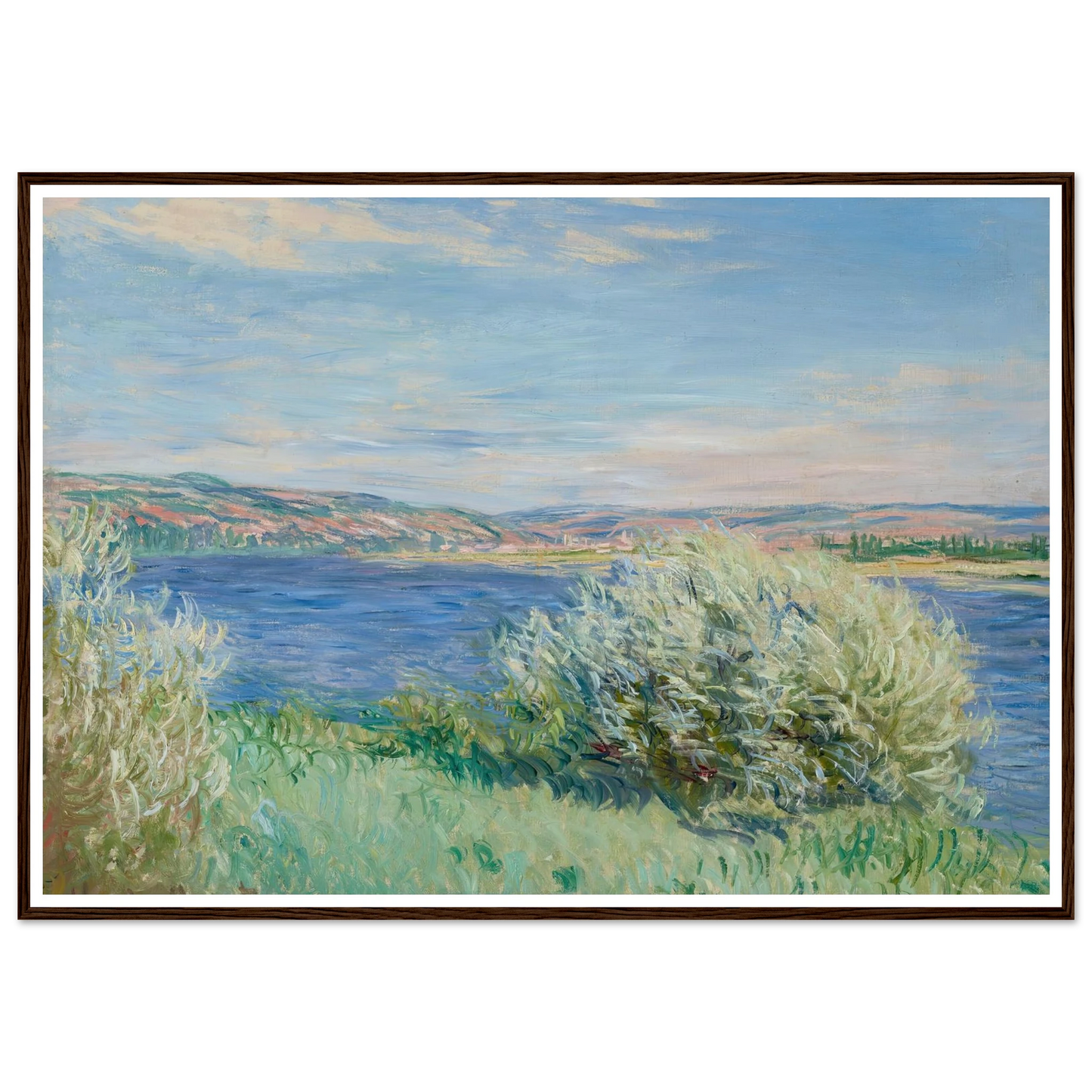 Les bords de la Seine près de Vétheuil (1881) Art Print | Claude Monet-Quipham Collections