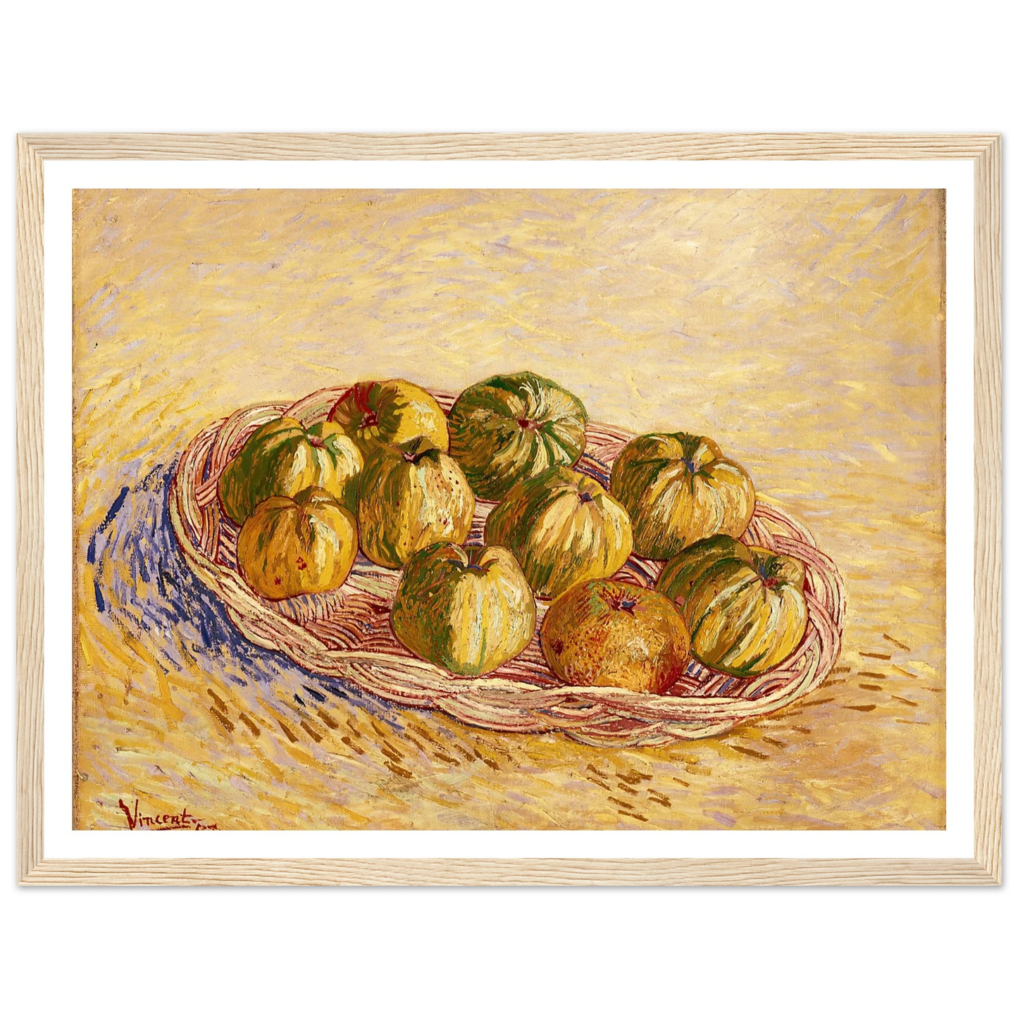 Still Life, Basket of Apples (1887) Art Print | Vincent van Gogh-Quipham Collections