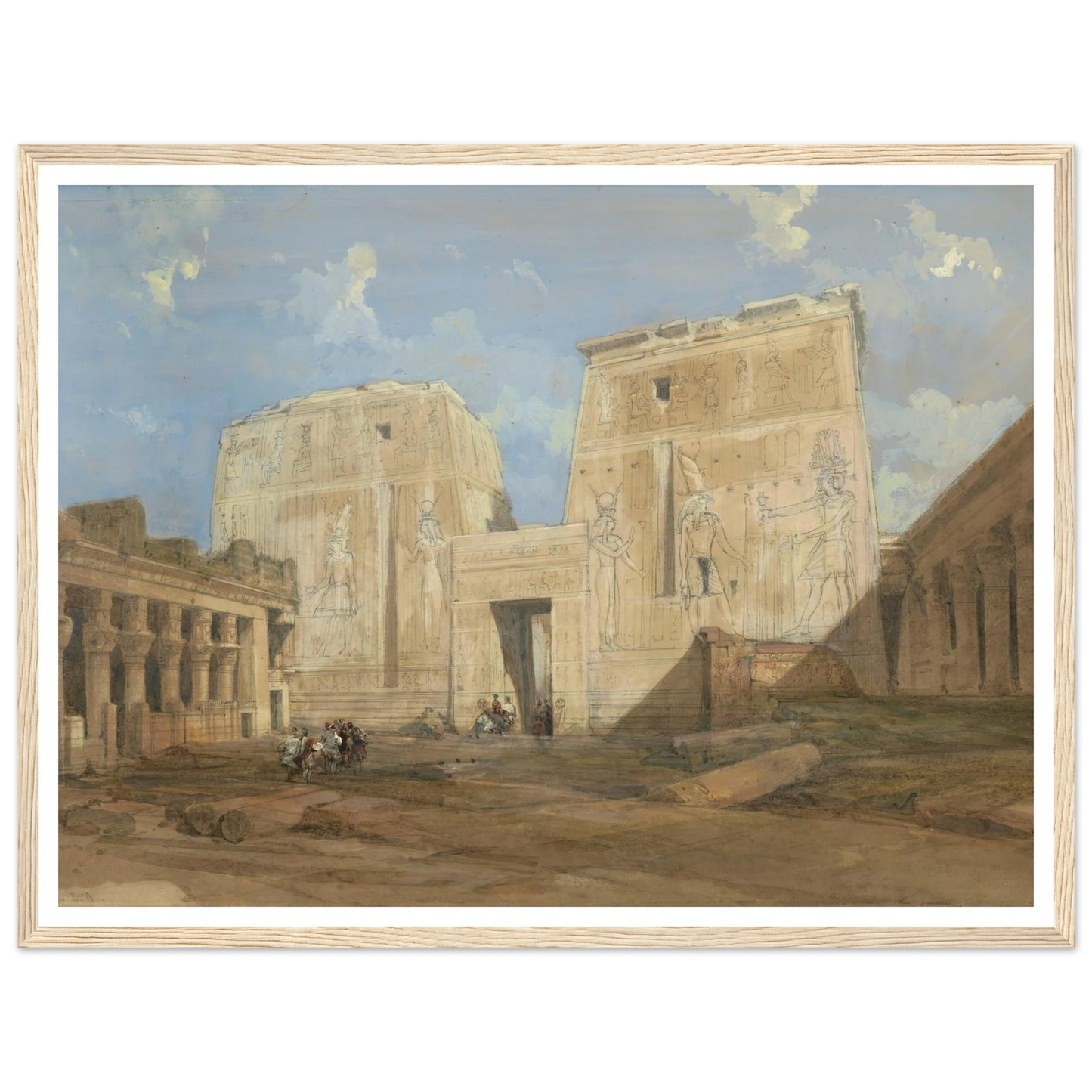 Entrance to the Temple of Isis, Philae Art Print | David Roberts-Quipham Collections