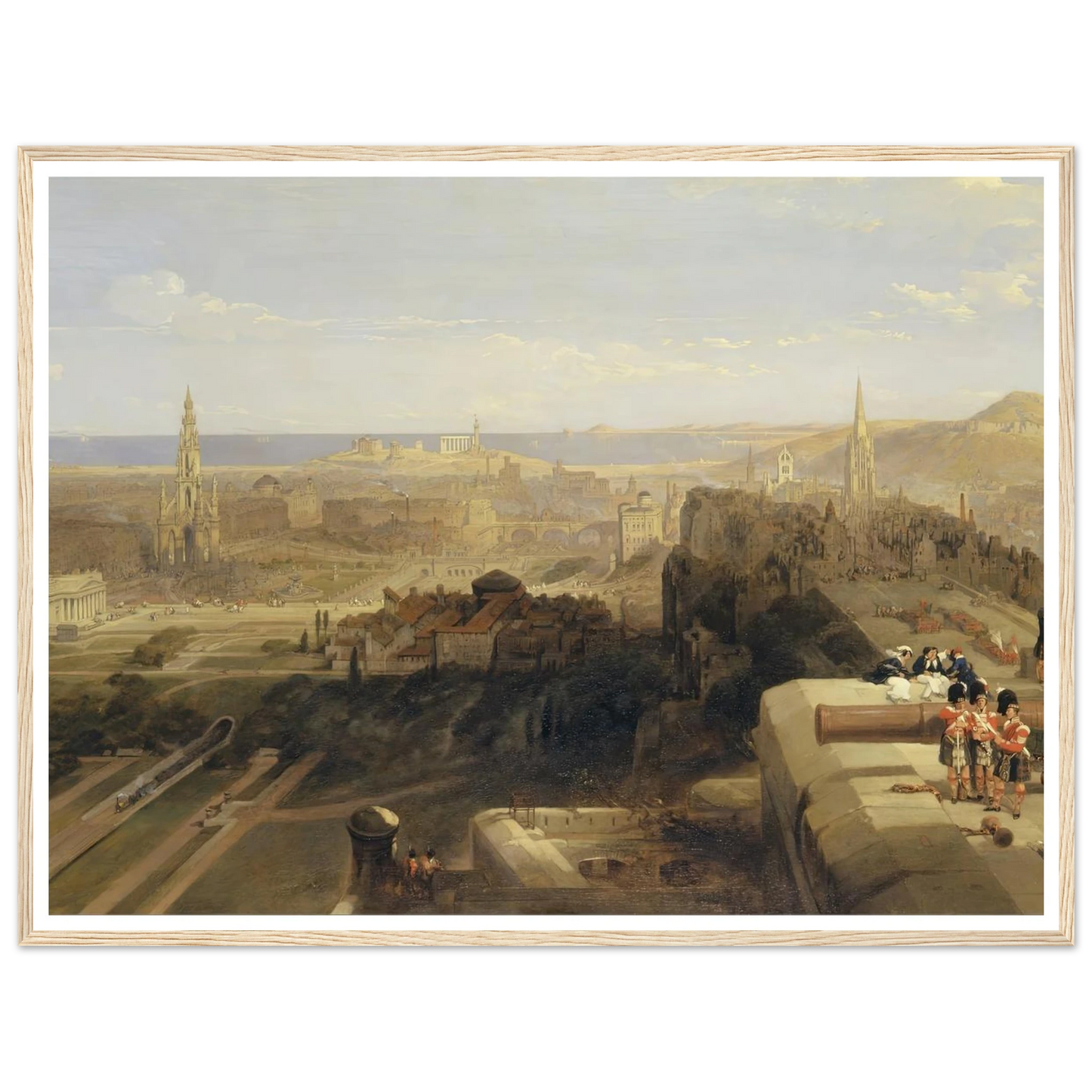 Edinburgh from the Castle Art Print | David Roberts-Quipham Collections