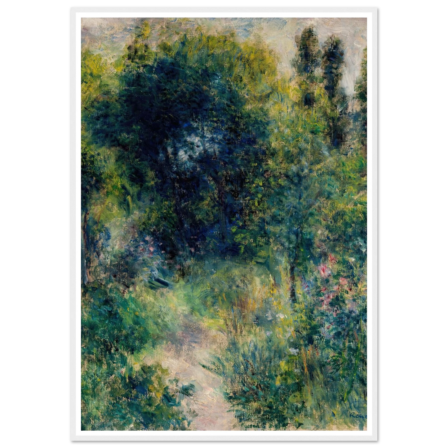 Garden (circa 1877) Art Print | Pierre Auguste Renoir-Quipham Collections
