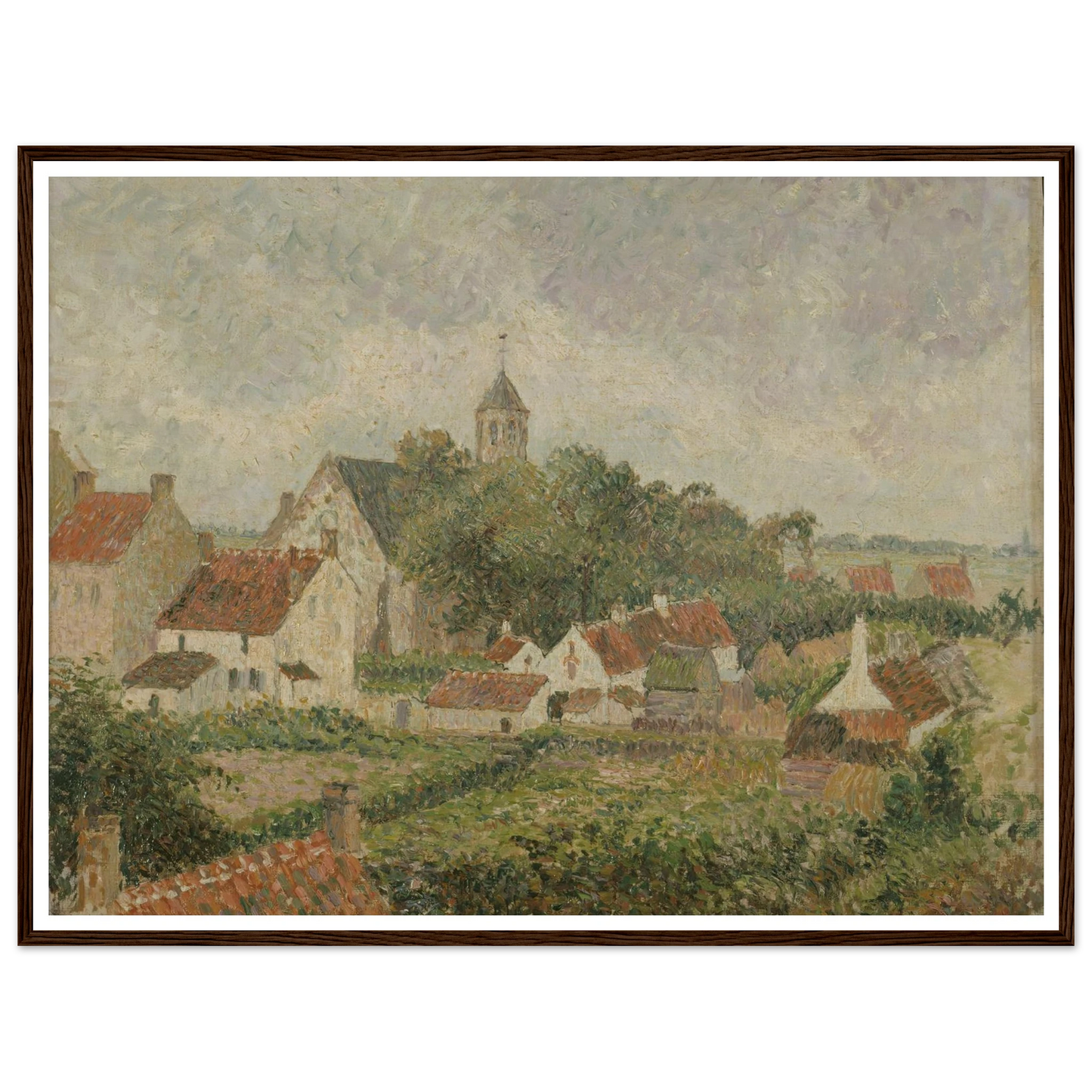 Le village de Knocke (1894) Art Print | Camille Pissarro-Quipham Collections