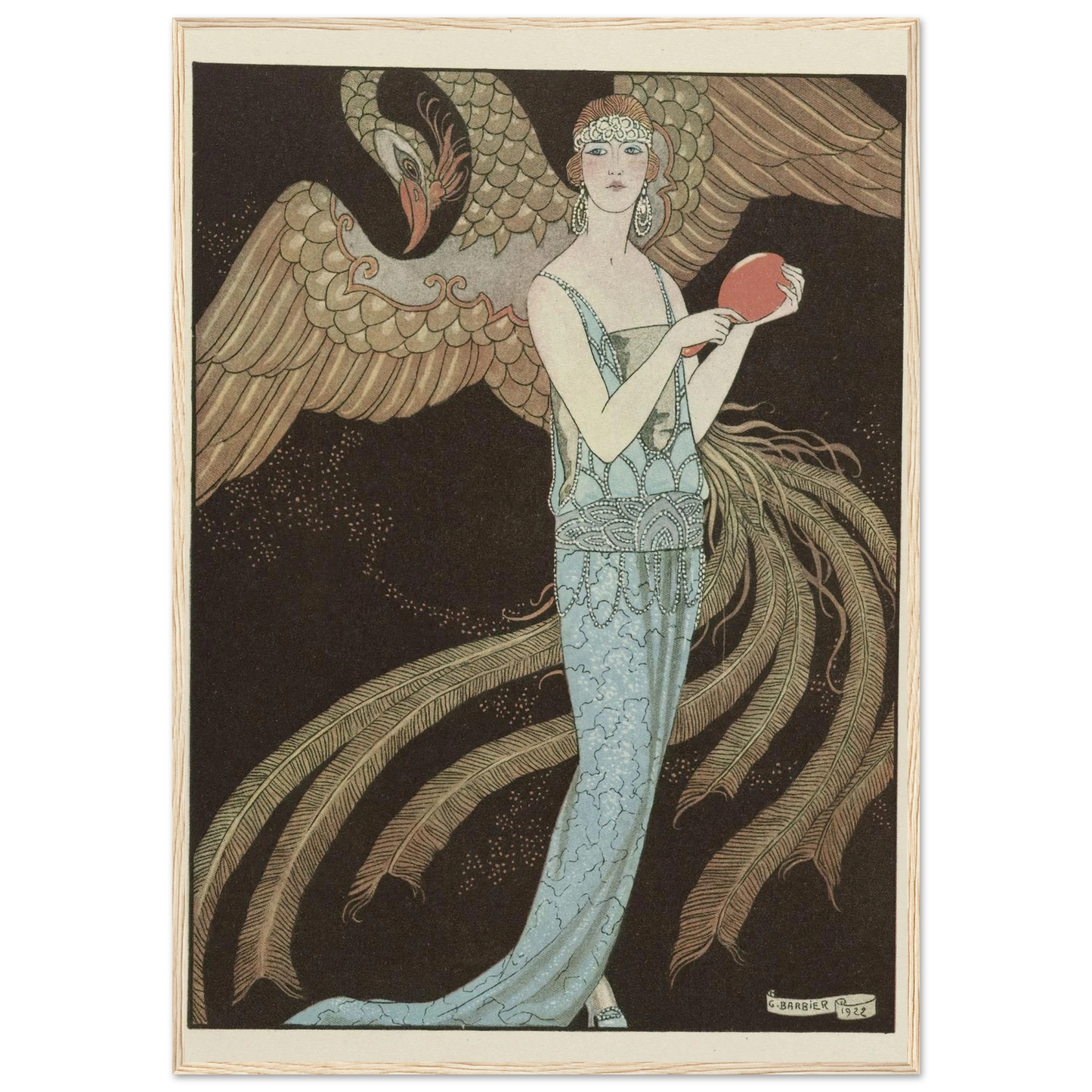 Sortilèges ; Robe du soir, de Beer (1922) Art Print | George Barbier-Quipham Collections