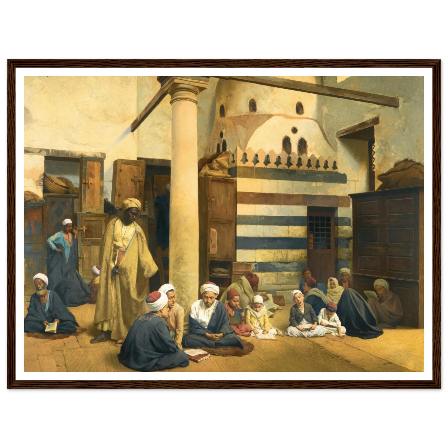 In the Madrasa (1890) Art Print | Ludwig Deutsch-Quipham Collections