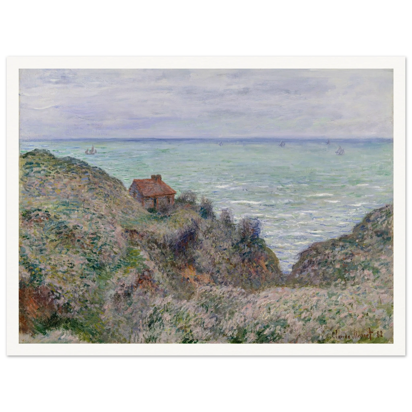 Cabin of the Customs Watch (1882) Art Print | Claude Monet-Quipham Collections
