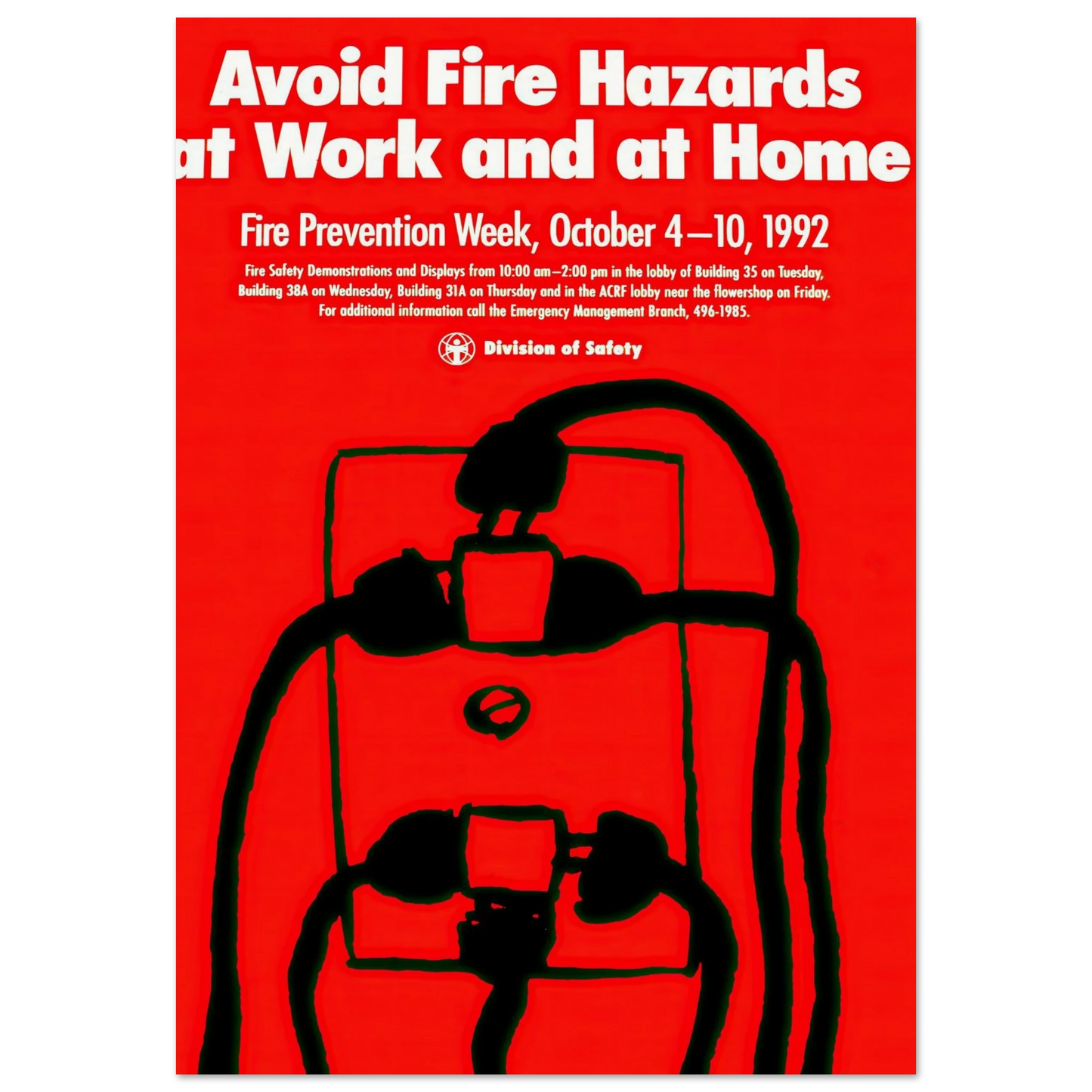 Avoid fire hazards at work and at home (1992) Art Print | National Institutes of Health-Quipham Collections