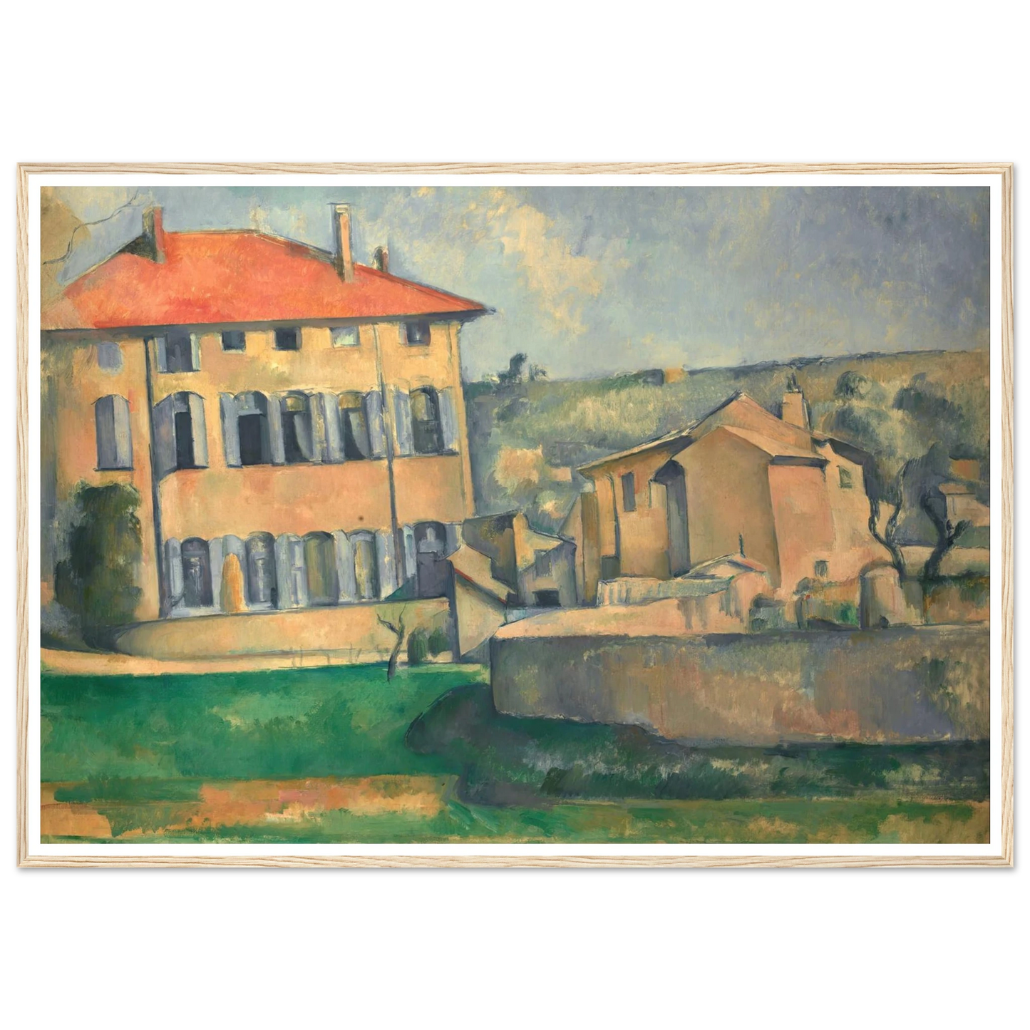 House in Aix (1885 - 1887) Art Print | Paul Cezanne-Quipham Collections