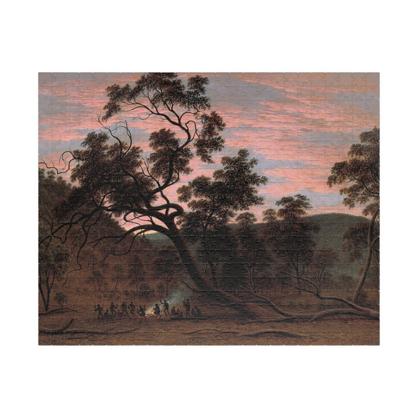 A corroboree of natives in Mills Plains Puzzle | John Glover-Quipham Collections