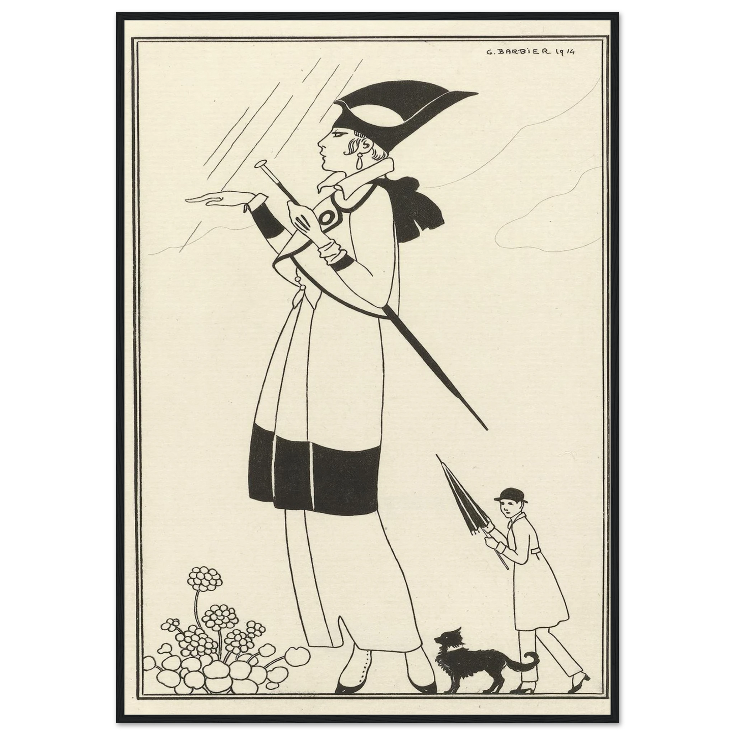 Tailleur de ratin (1914) Art Print | George Barbier-Quipham Collections