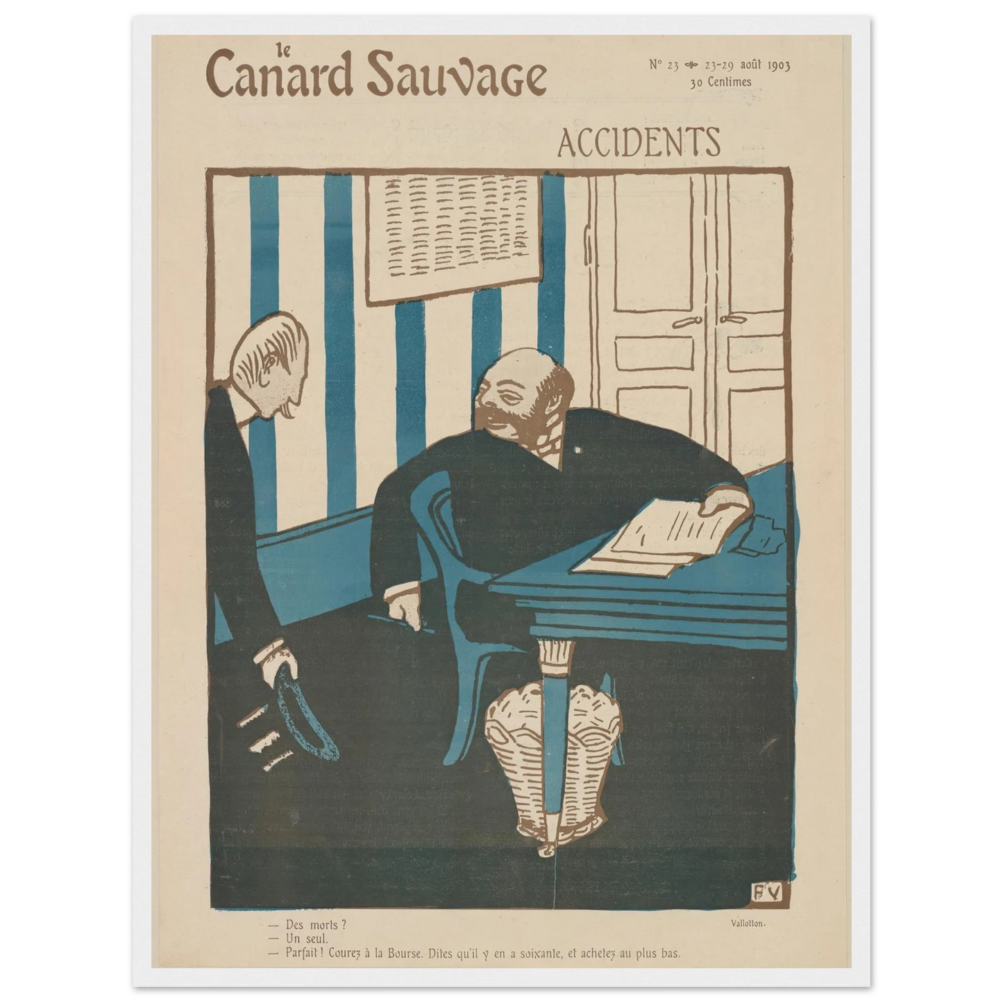23-29 août 1903 Art Print | Felix Vallotton-Quipham Collections