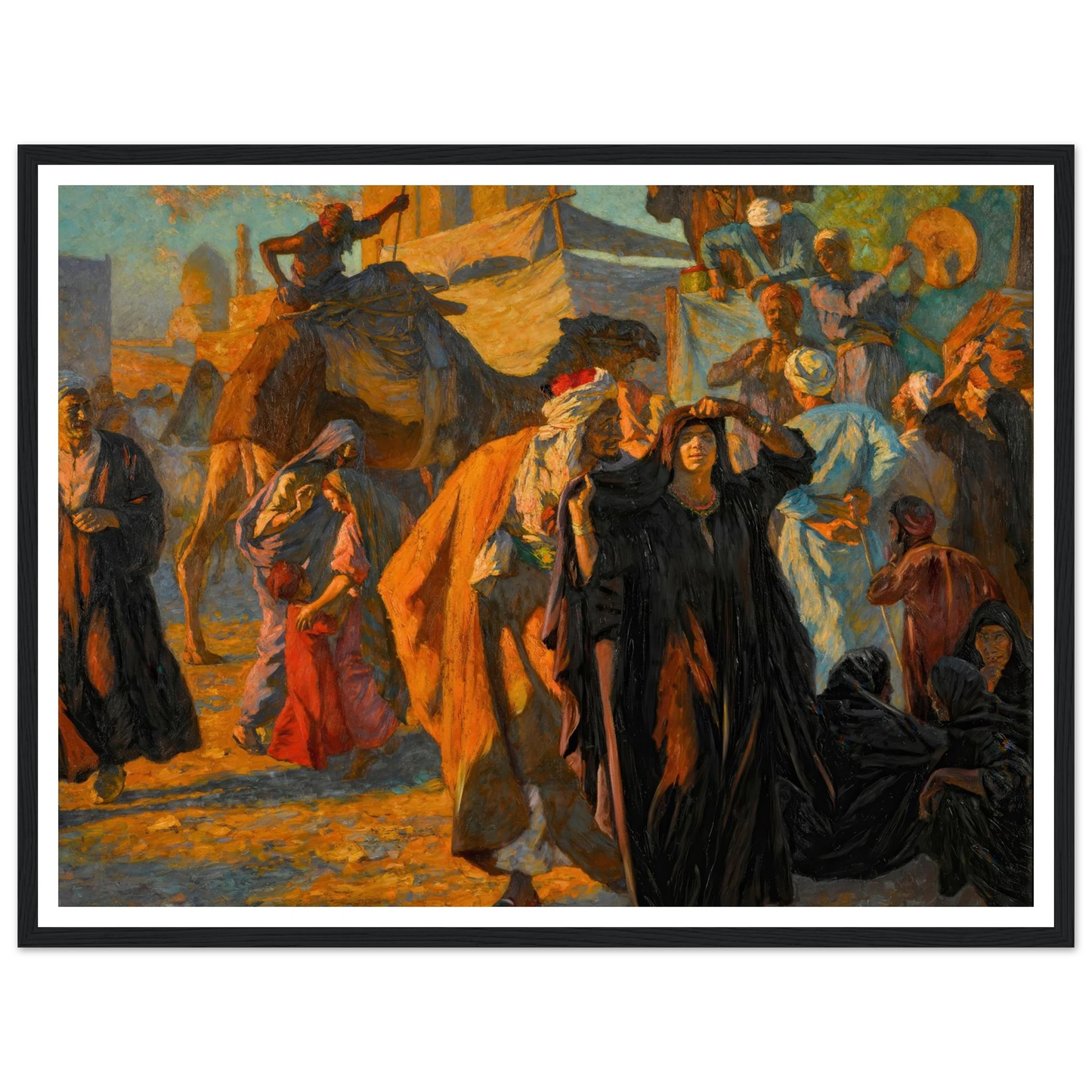 A Street Celebration In Cairo (1912) Art Print | Ludwig Deutsch-Quipham Collections