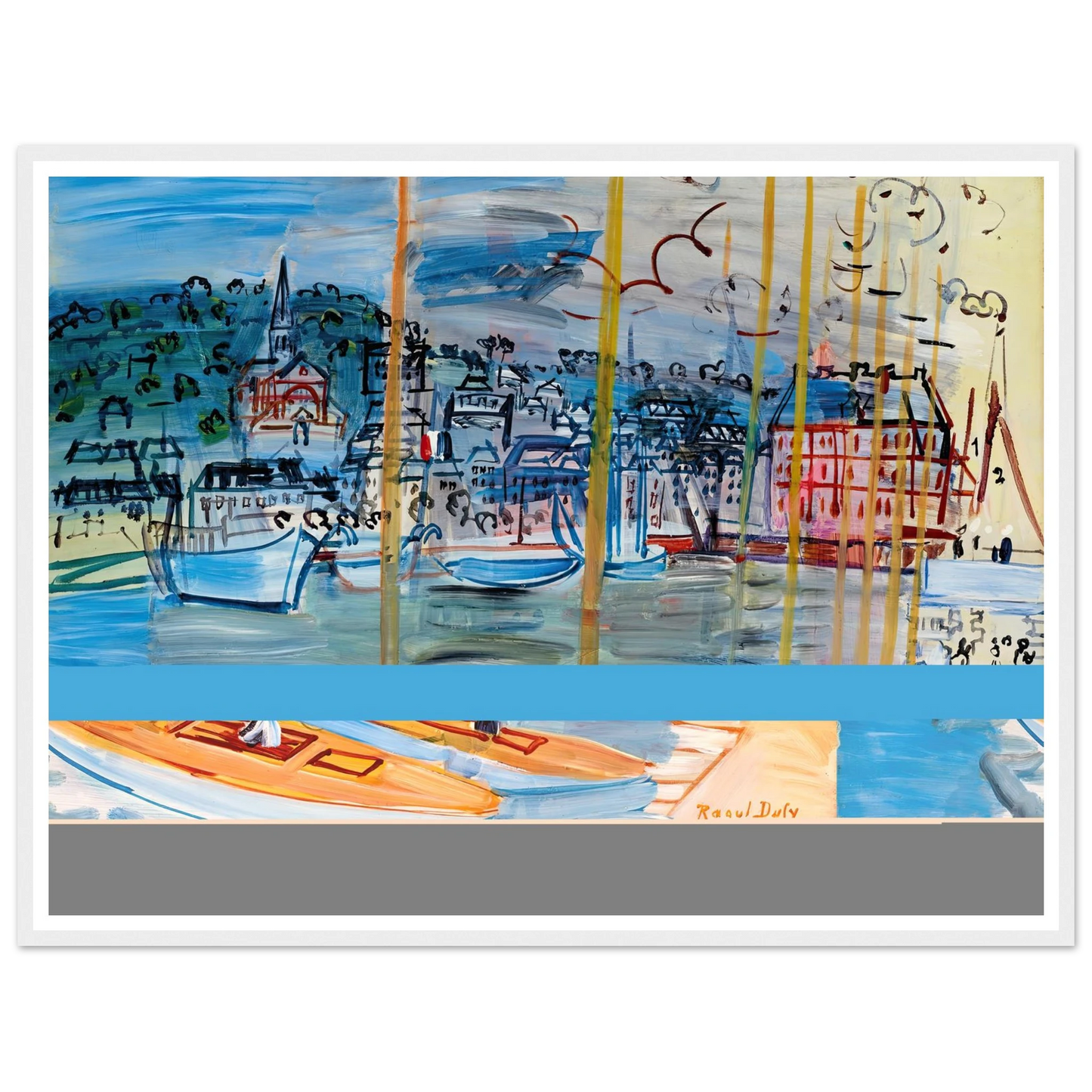Le bassin de Deauville (1938) Art Print | Raoul Dufy-Quipham Collections