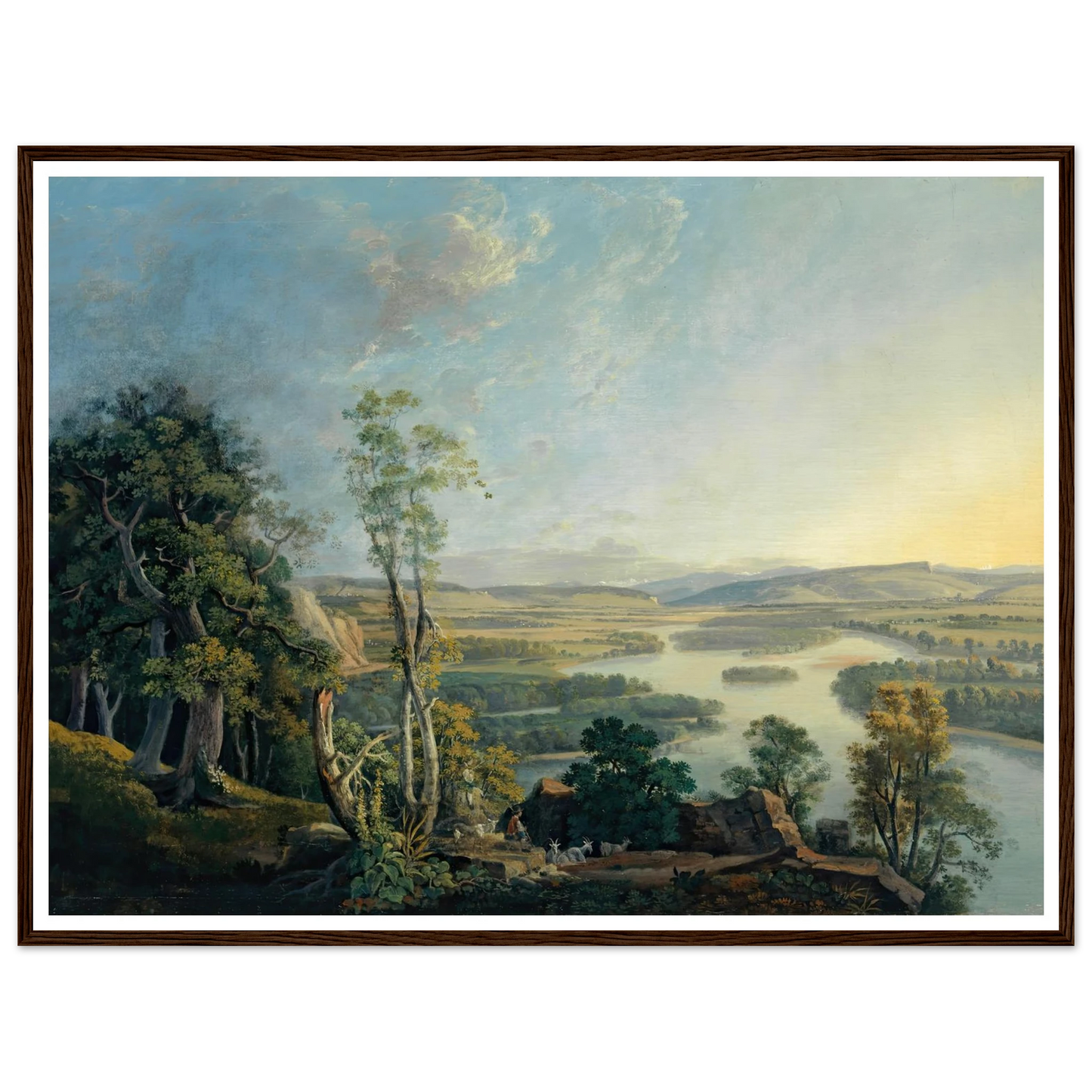 Landscape of the Rhine near the Isteinerklotz Art Print | Peter Birmann-Quipham Collections