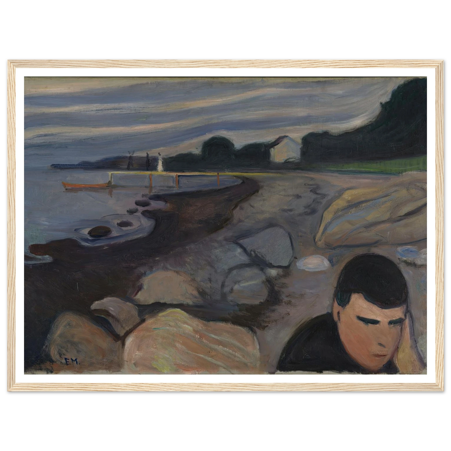 Melancholy (1892) Art Print | Edvard Munch-Quipham Collections